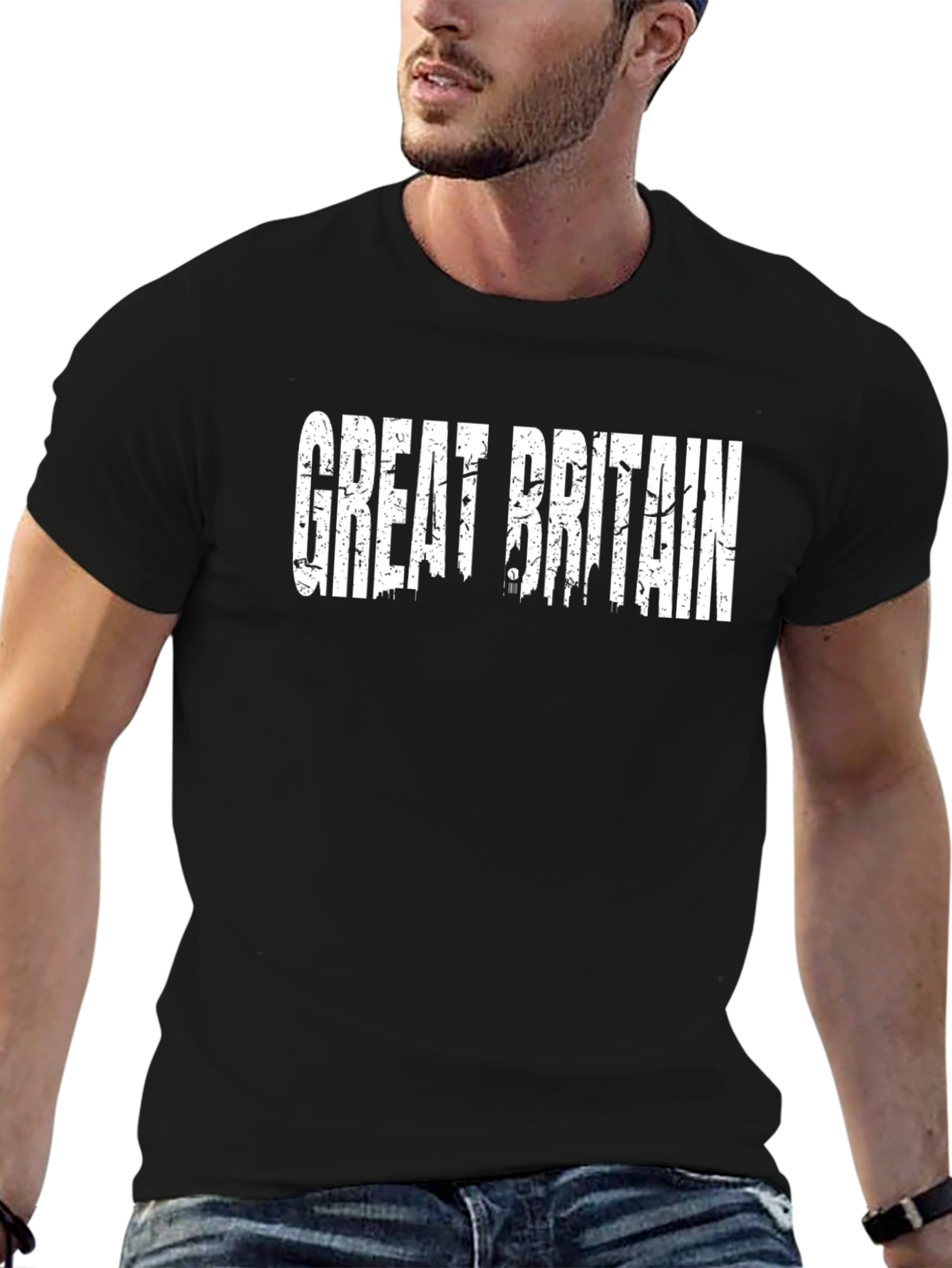 Great Britain Graphic Print Crew Neck T-Shirt