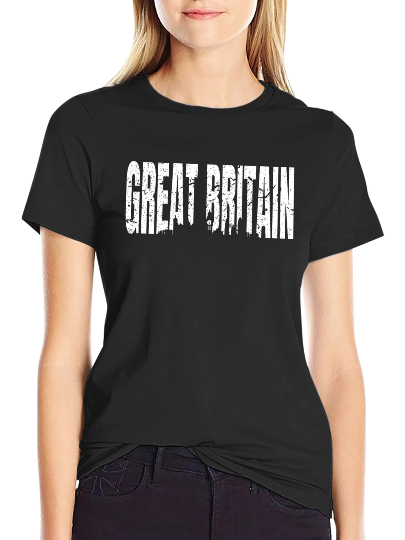 Great Britain Graphic Print Crew Neck T-Shirt
