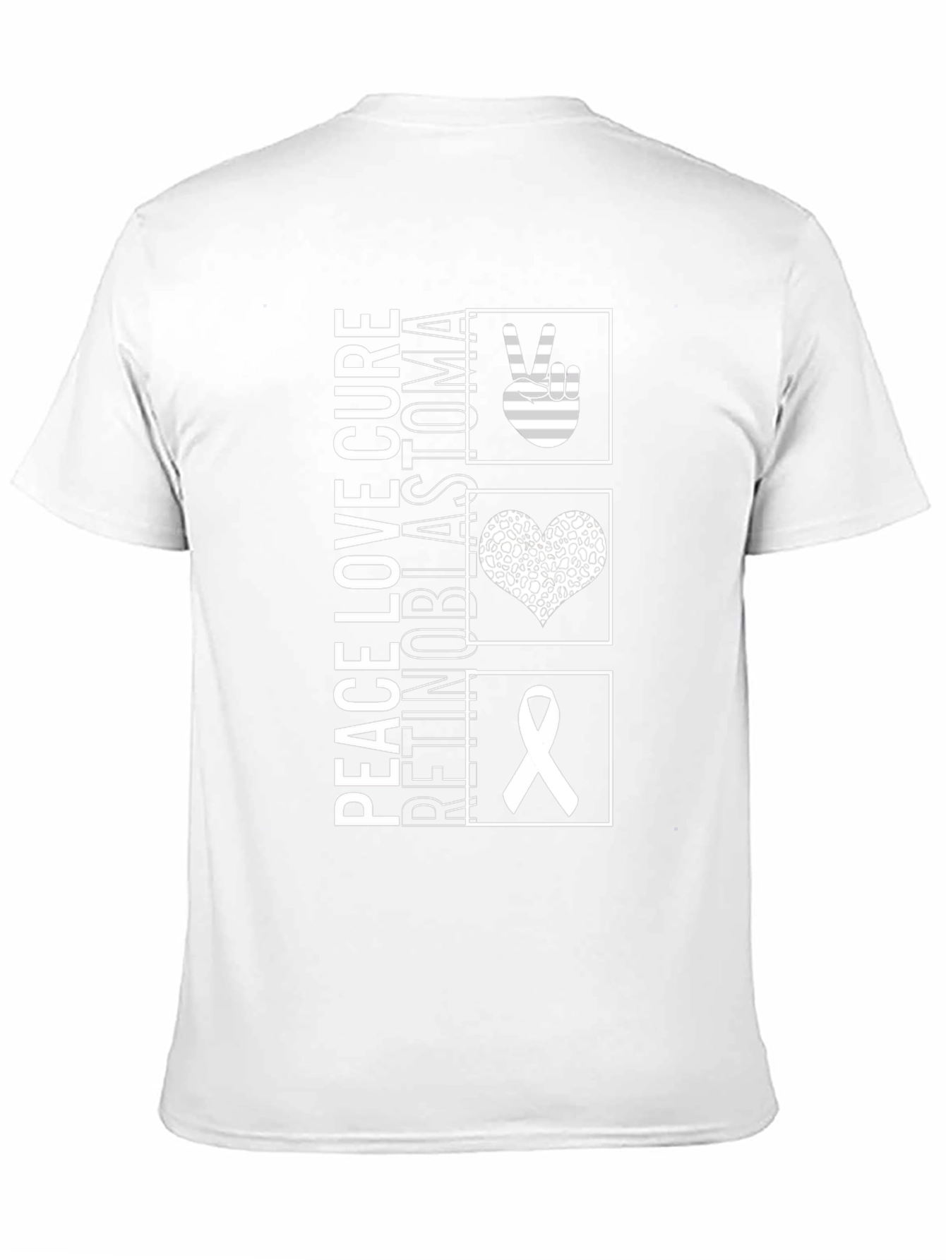 Peace Love Cure Retinoblastoma Awareness T-Shirt