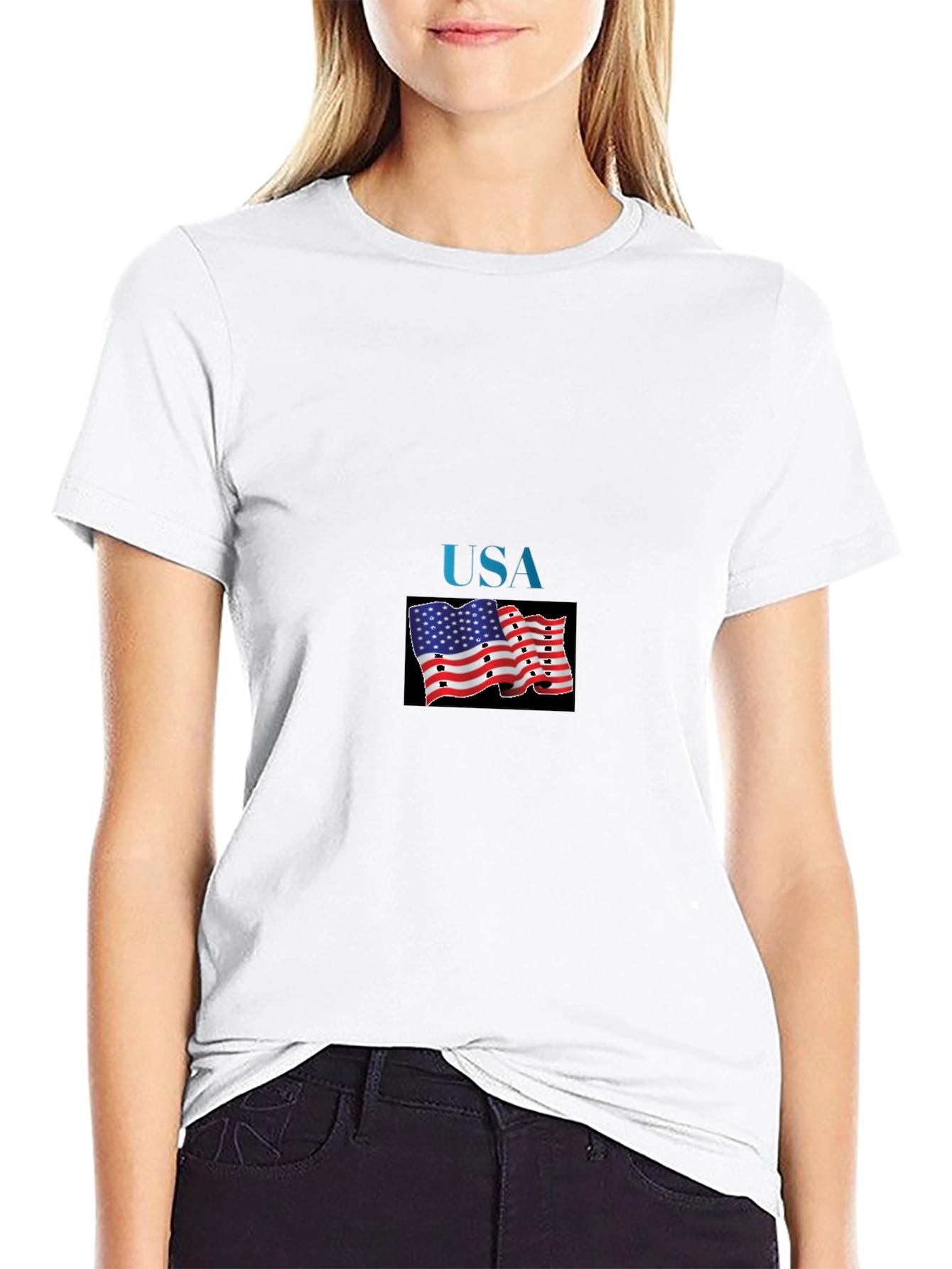 USA Flag Graphic T-Shirt - Patriotic Pride