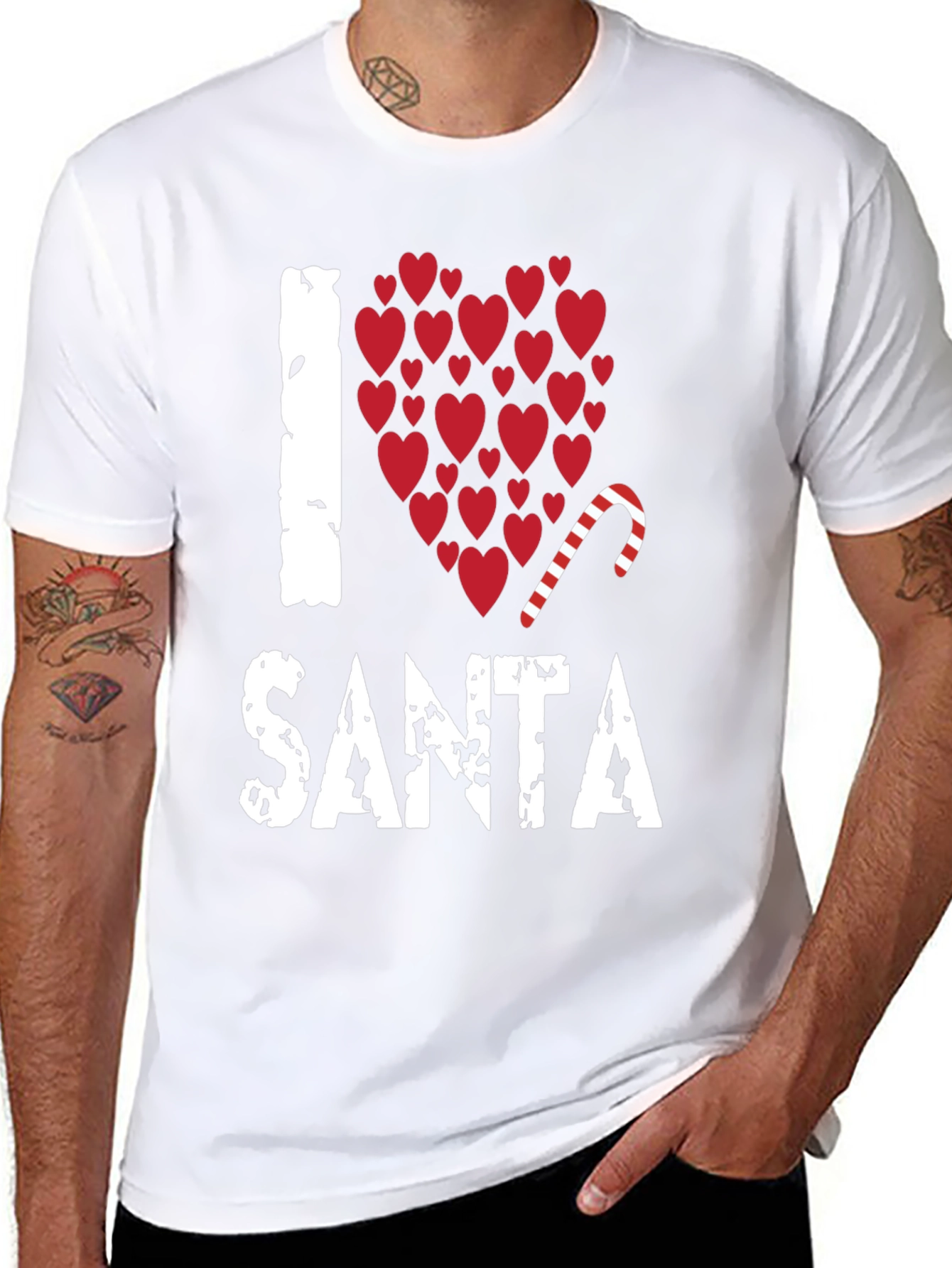 I Love Santa Christmas Holiday T-Shirt