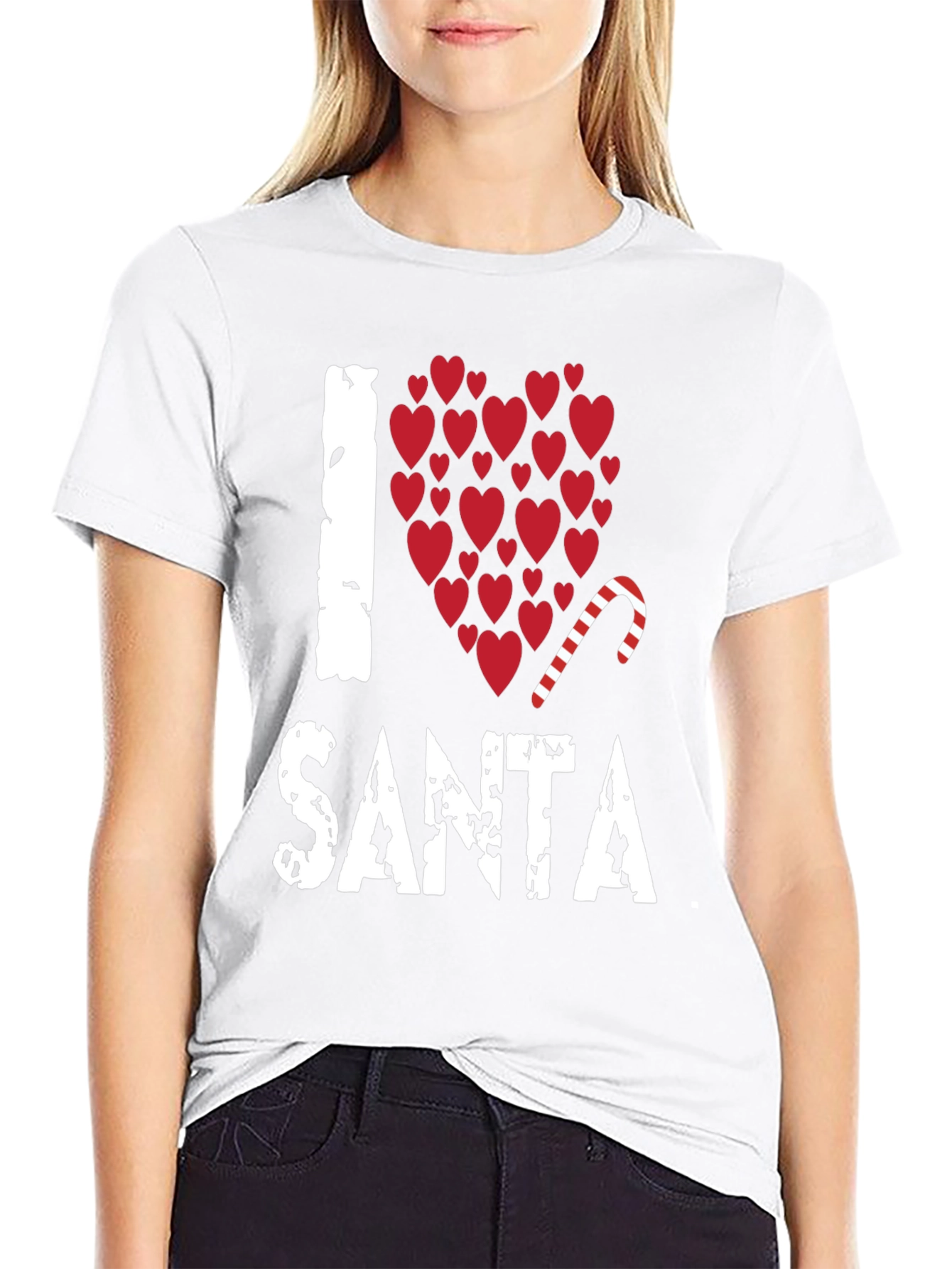 I Love Santa Christmas Holiday T-Shirt