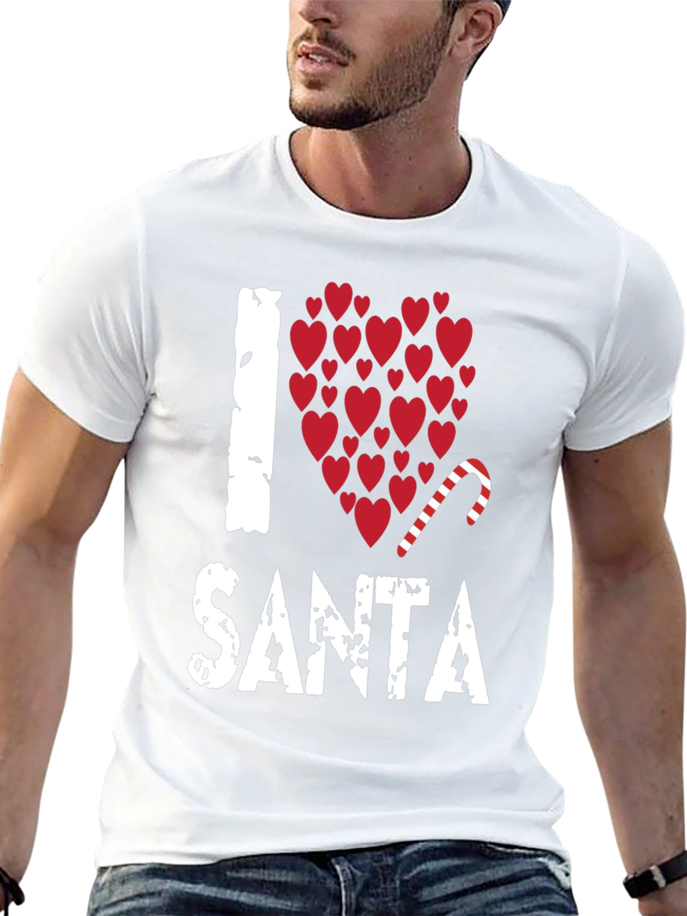 I Love Santa Christmas Holiday T-Shirt