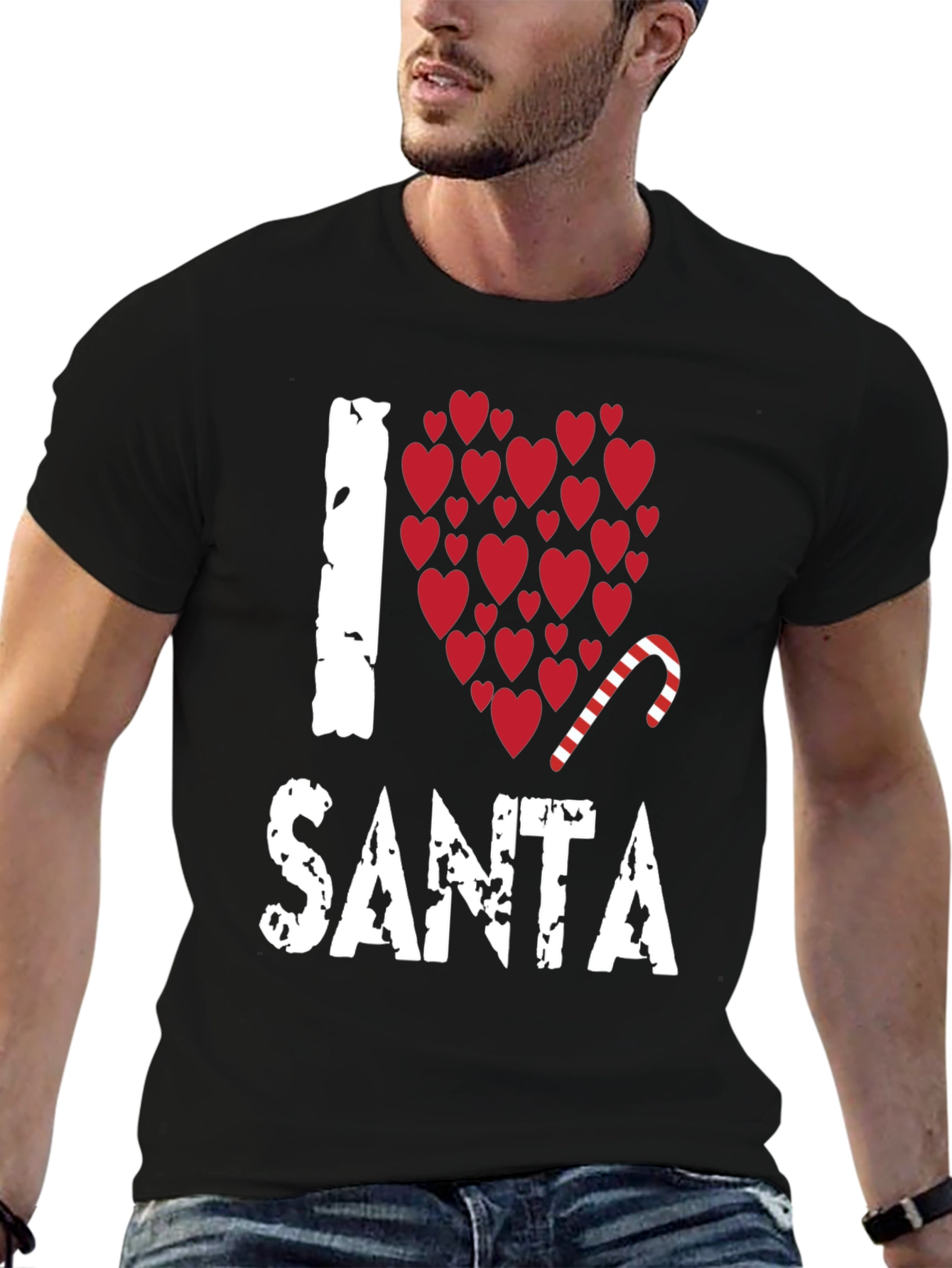 I Love Santa Christmas Holiday T-Shirt