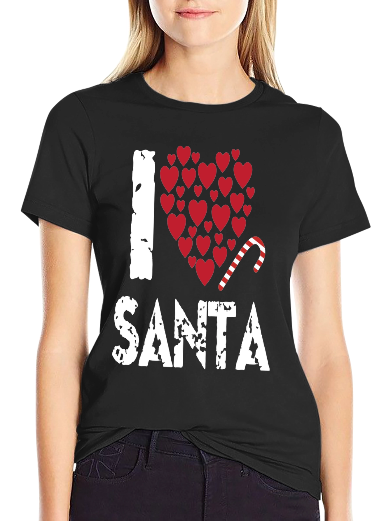 I Love Santa Christmas Holiday T-Shirt