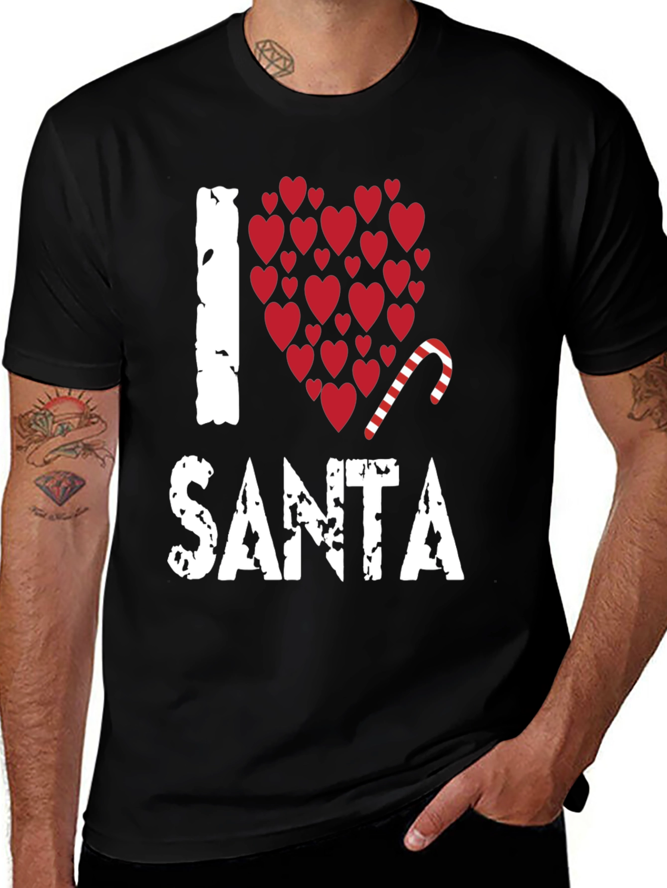 I Love Santa Christmas Holiday T-Shirt