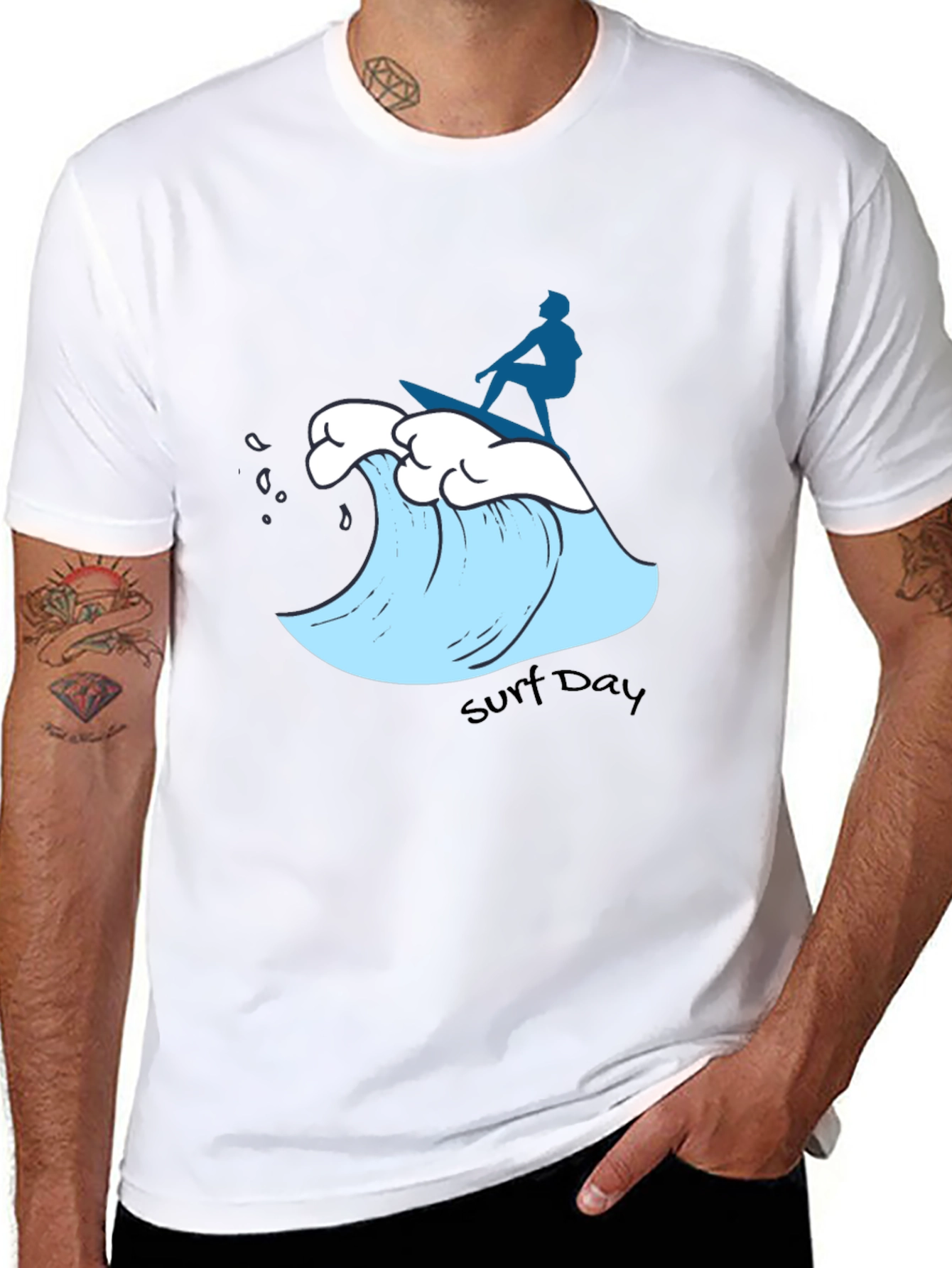 Surf Day Graphic Tee - Black