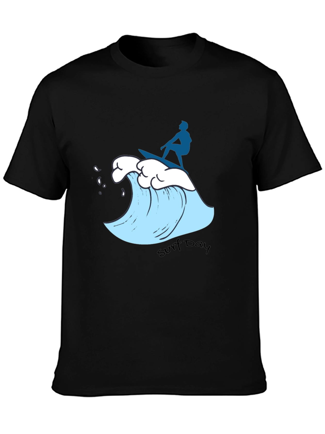 Surf Day Graphic Tee - Black