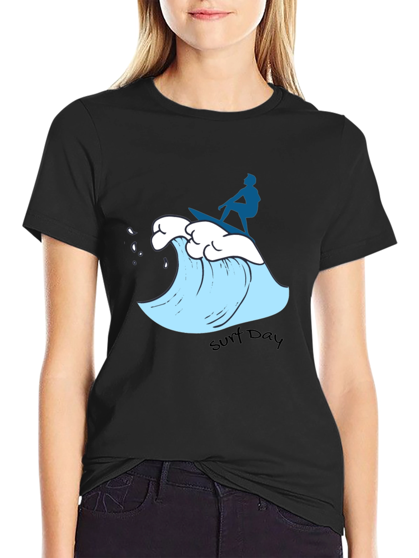 Surf Day Graphic Tee - Black