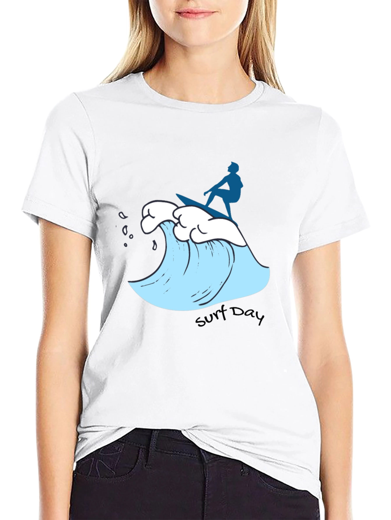 Surf Day Graphic Tee - Black