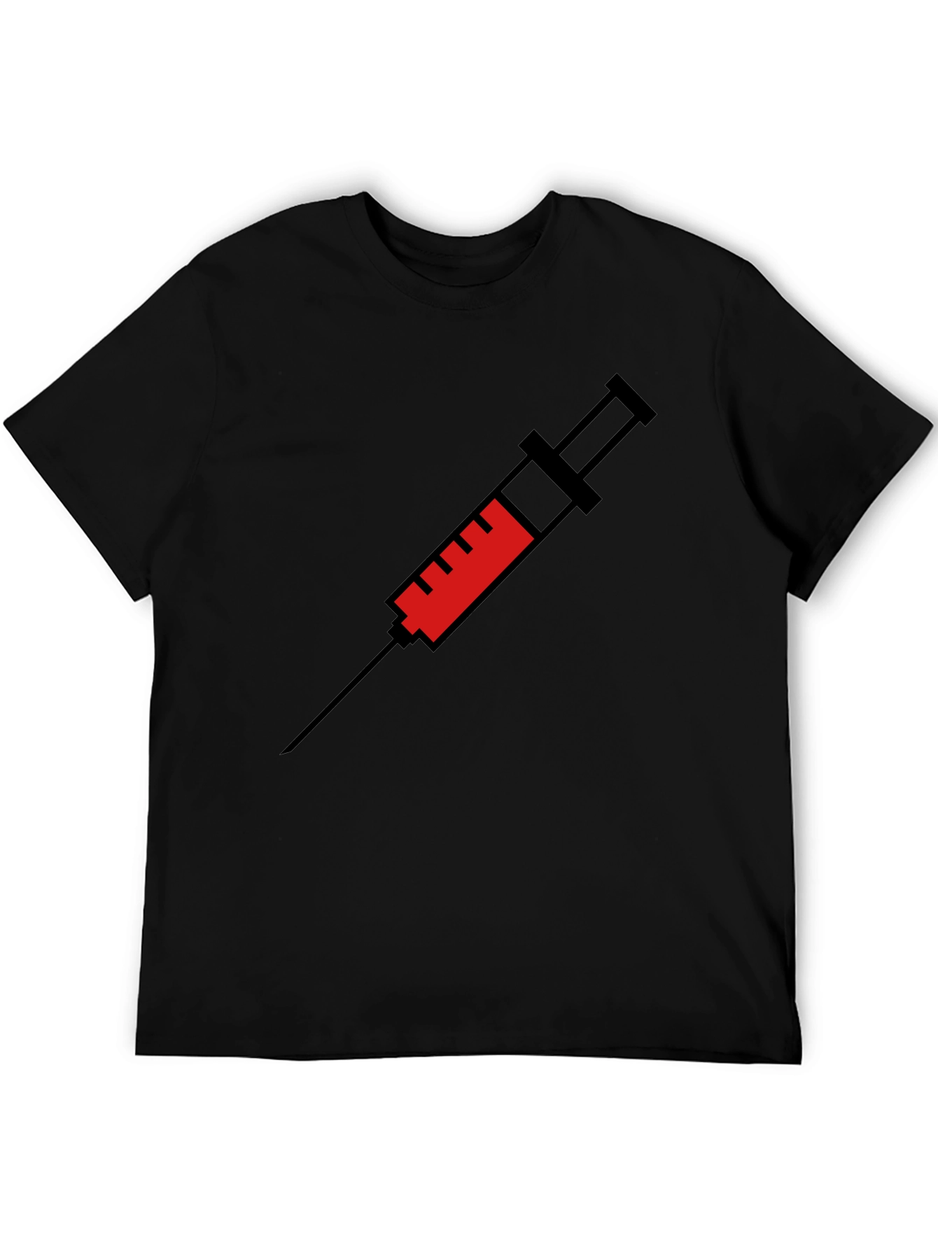 Vaccine Graphic T-Shirt - Black
