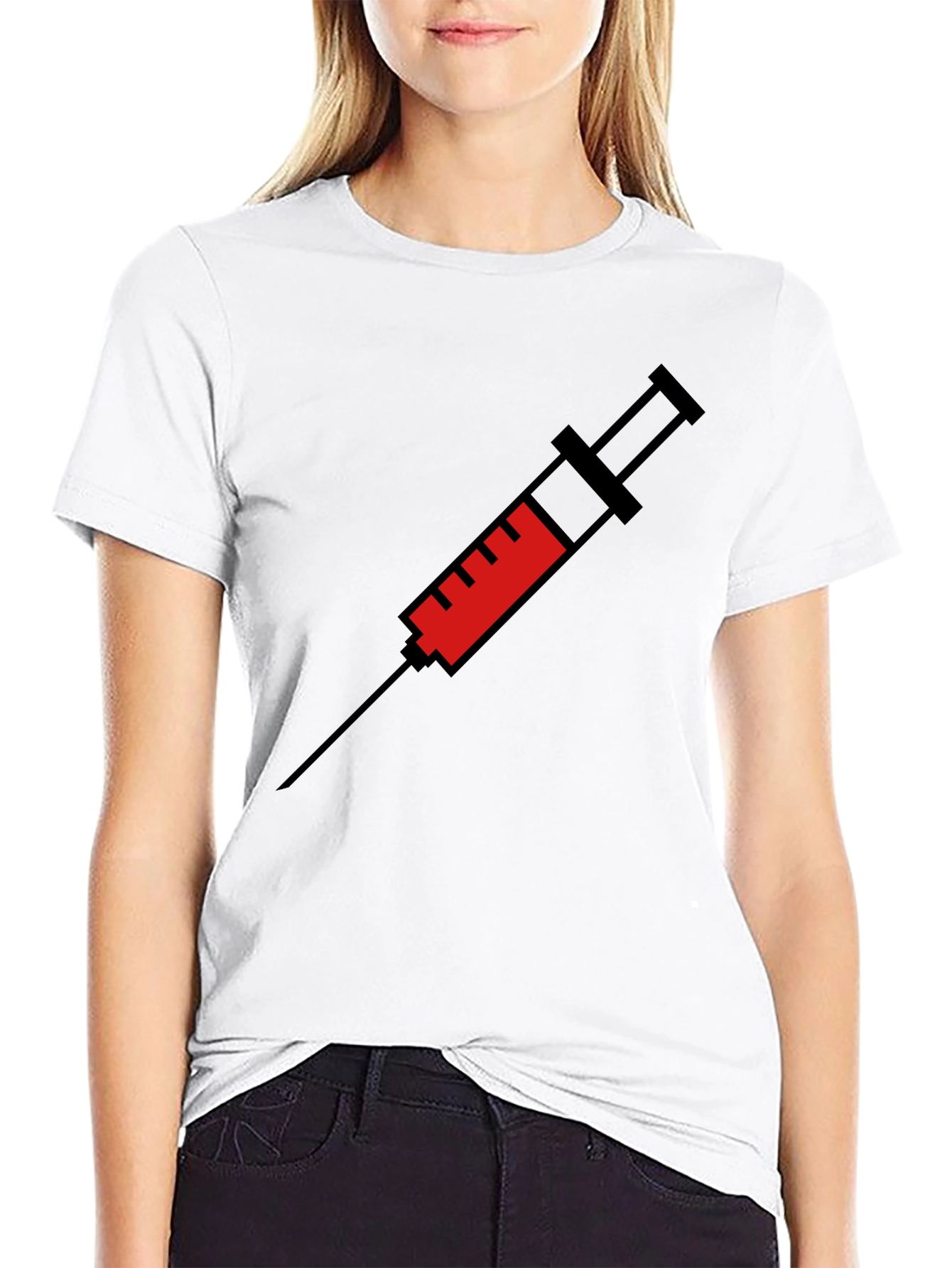 Vaccine Graphic T-Shirt - Black