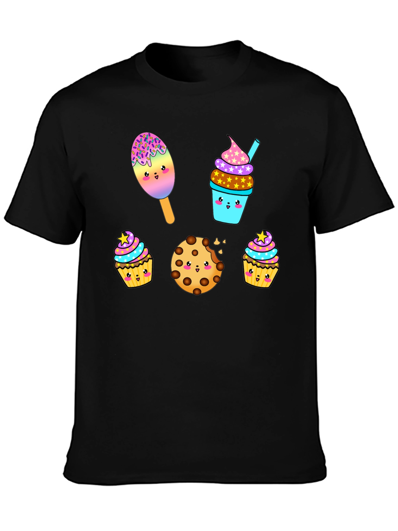 Sweet Treats Graphic Tee - Kawaii Desserts T-Shirt