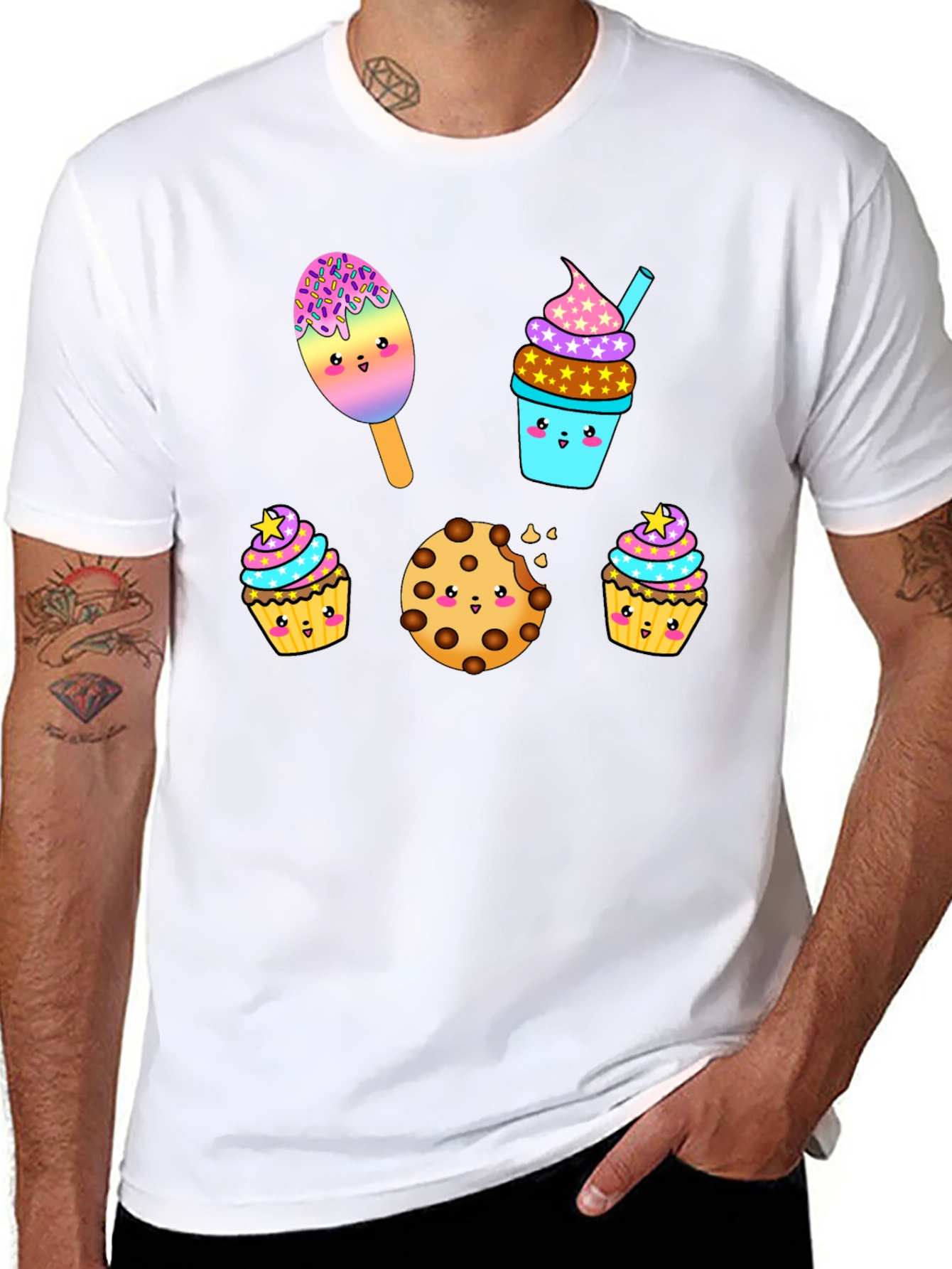 Sweet Treats Graphic Tee - Kawaii Desserts T-Shirt