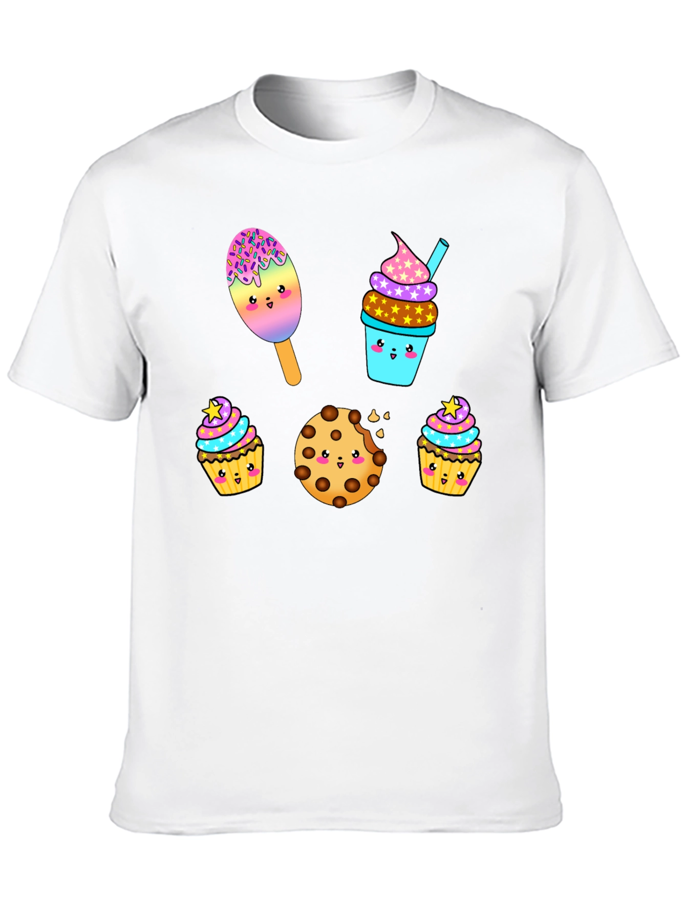 Sweet Treats Graphic Tee - Kawaii Desserts T-Shirt