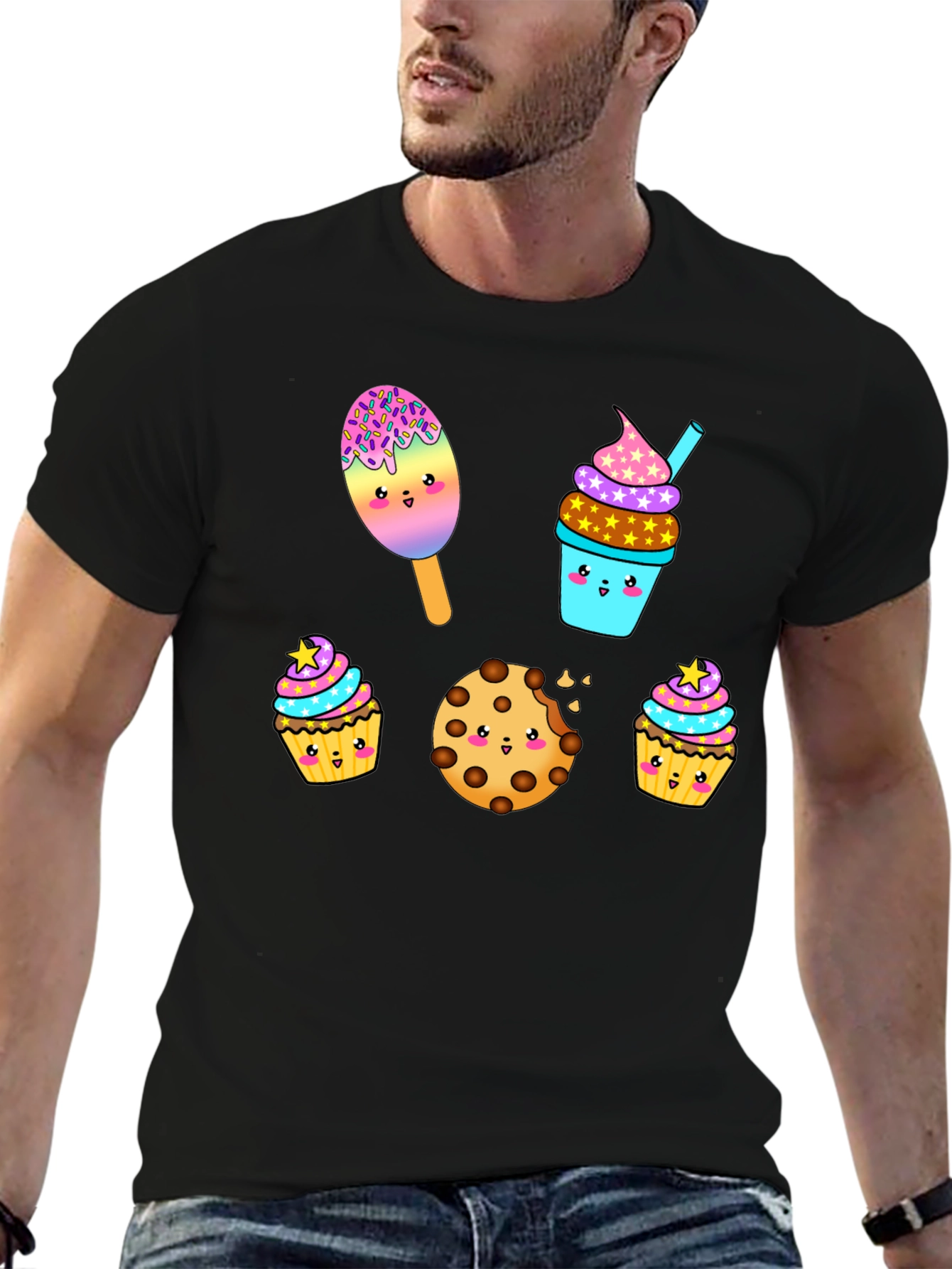 Sweet Treats Graphic Tee - Kawaii Desserts T-Shirt