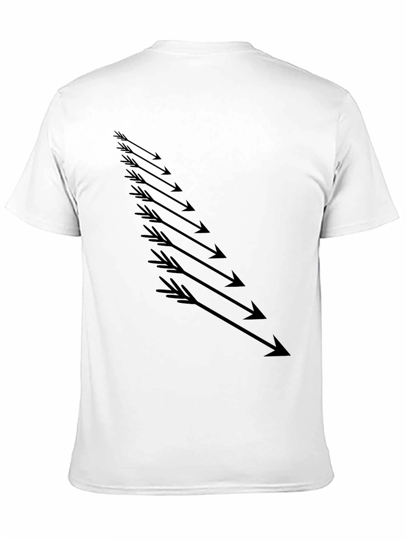 Mens Black Arrow Graphic T-Shirt