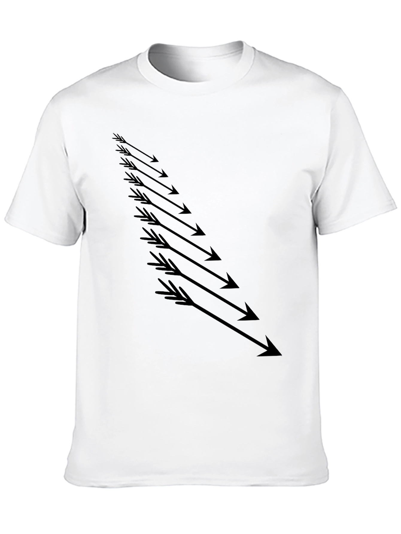 Mens Black Arrow Graphic T-Shirt