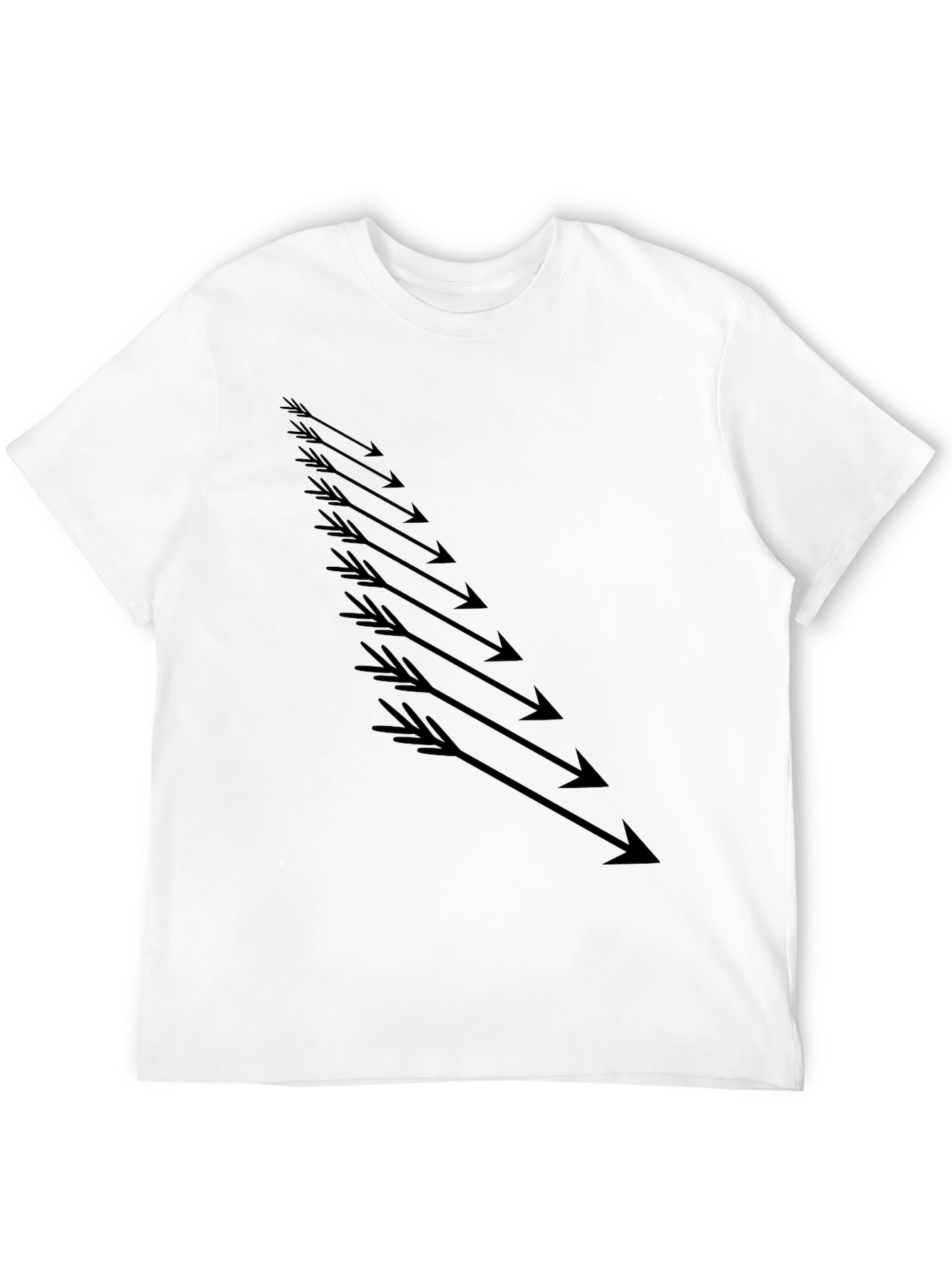 Mens Black Arrow Graphic T-Shirt