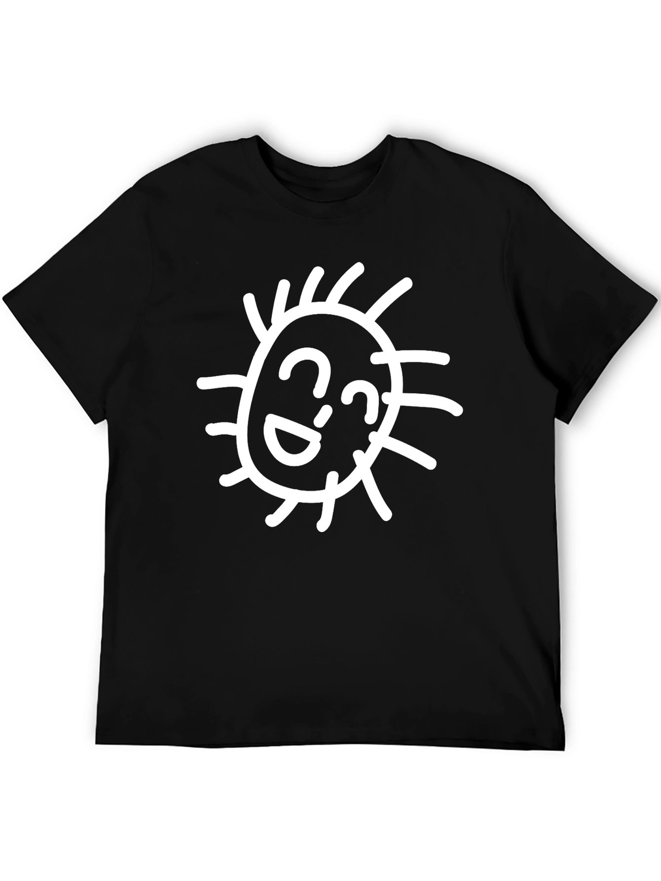 Sun Graphic Tee - Black Cotton T-Shirt