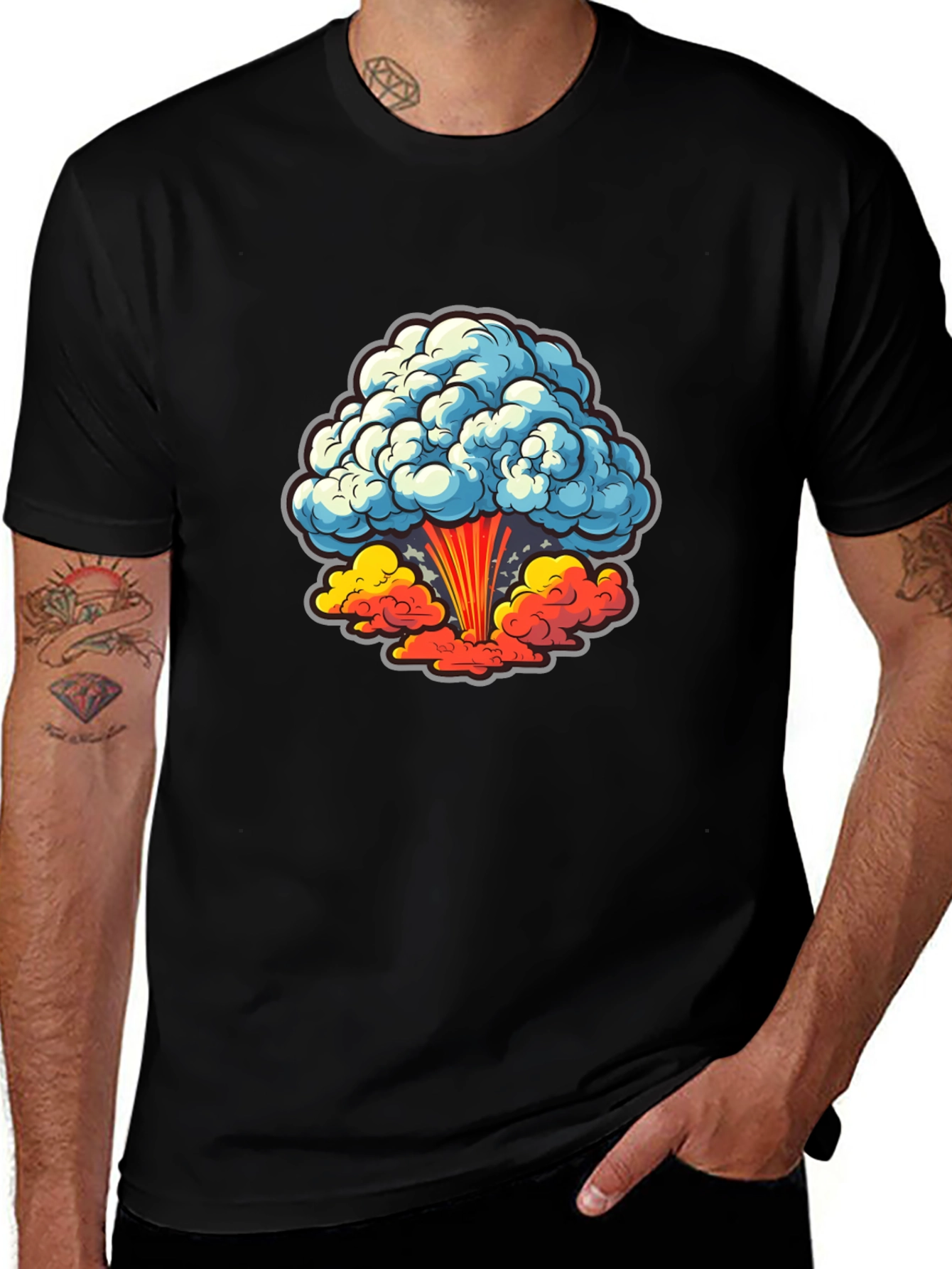 Atomic Explosion Graphic T-Shirt