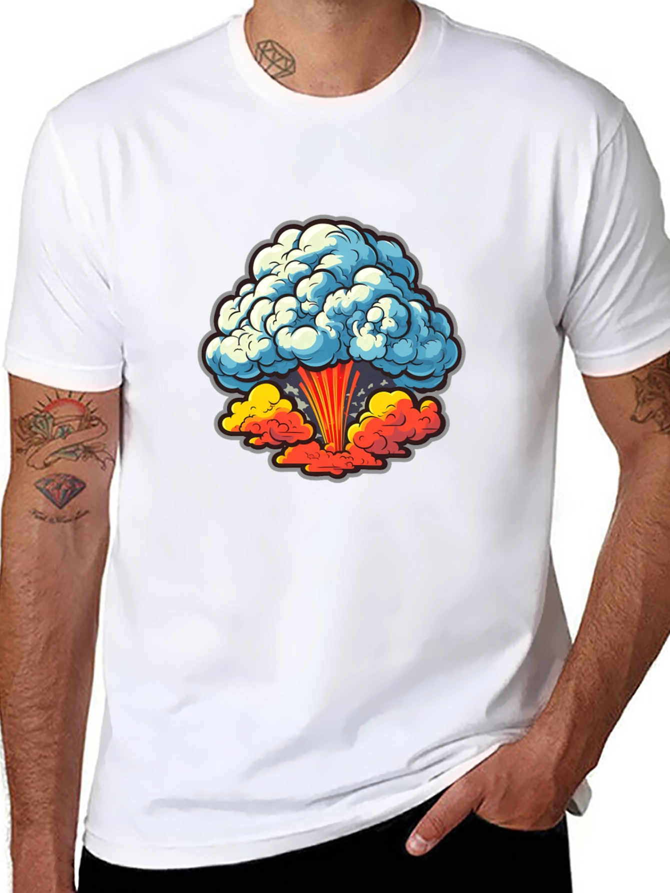 Atomic Explosion Graphic T-Shirt