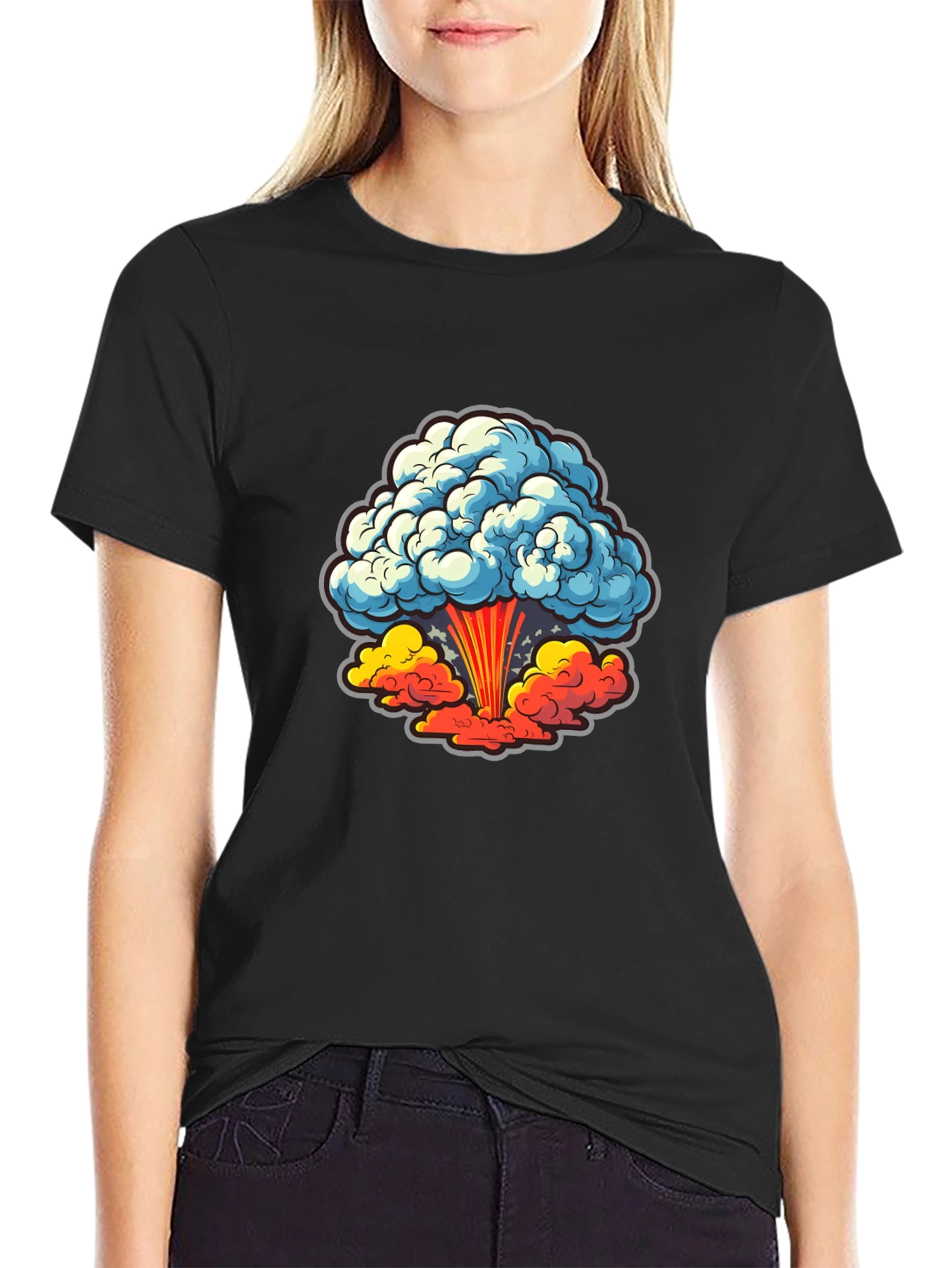 Atomic Explosion Graphic T-Shirt
