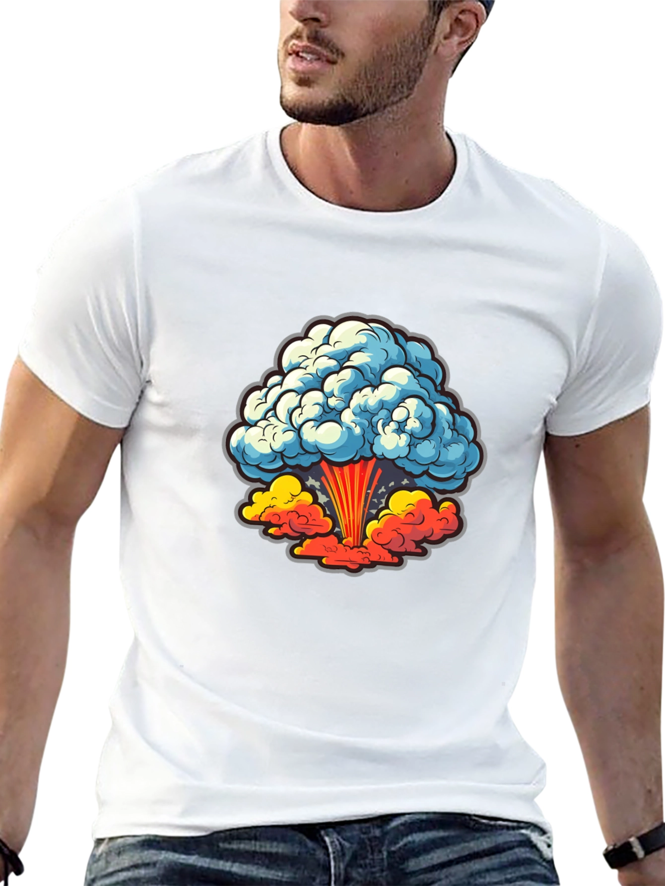 Atomic Explosion Graphic T-Shirt