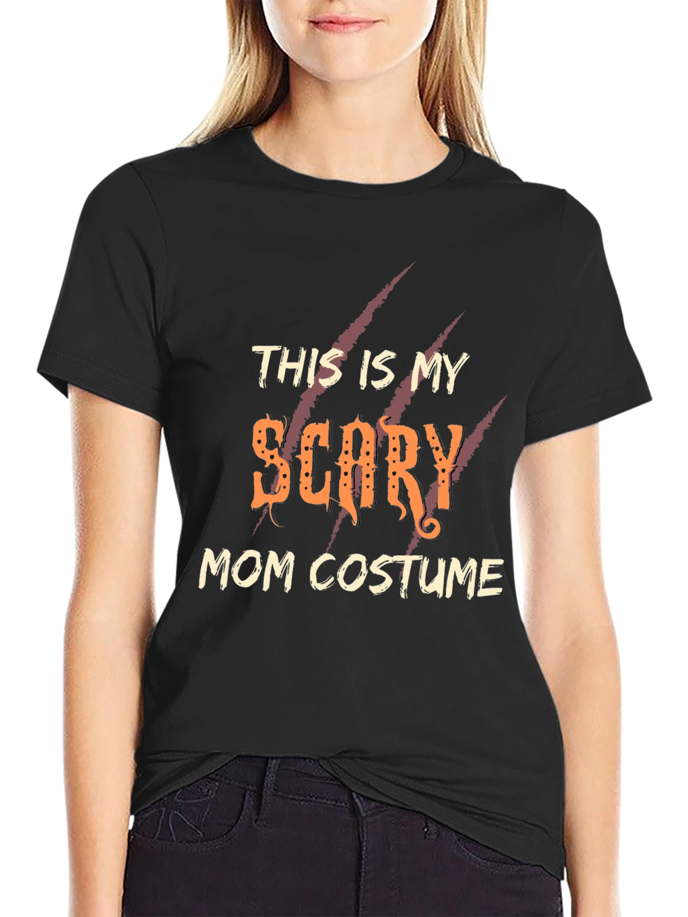 Scary Mom Costume T-Shirt - Halloween Apparel