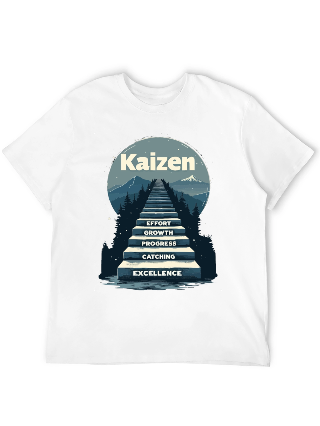 Kaizen Steps T-Shirt - Effort to Excellence