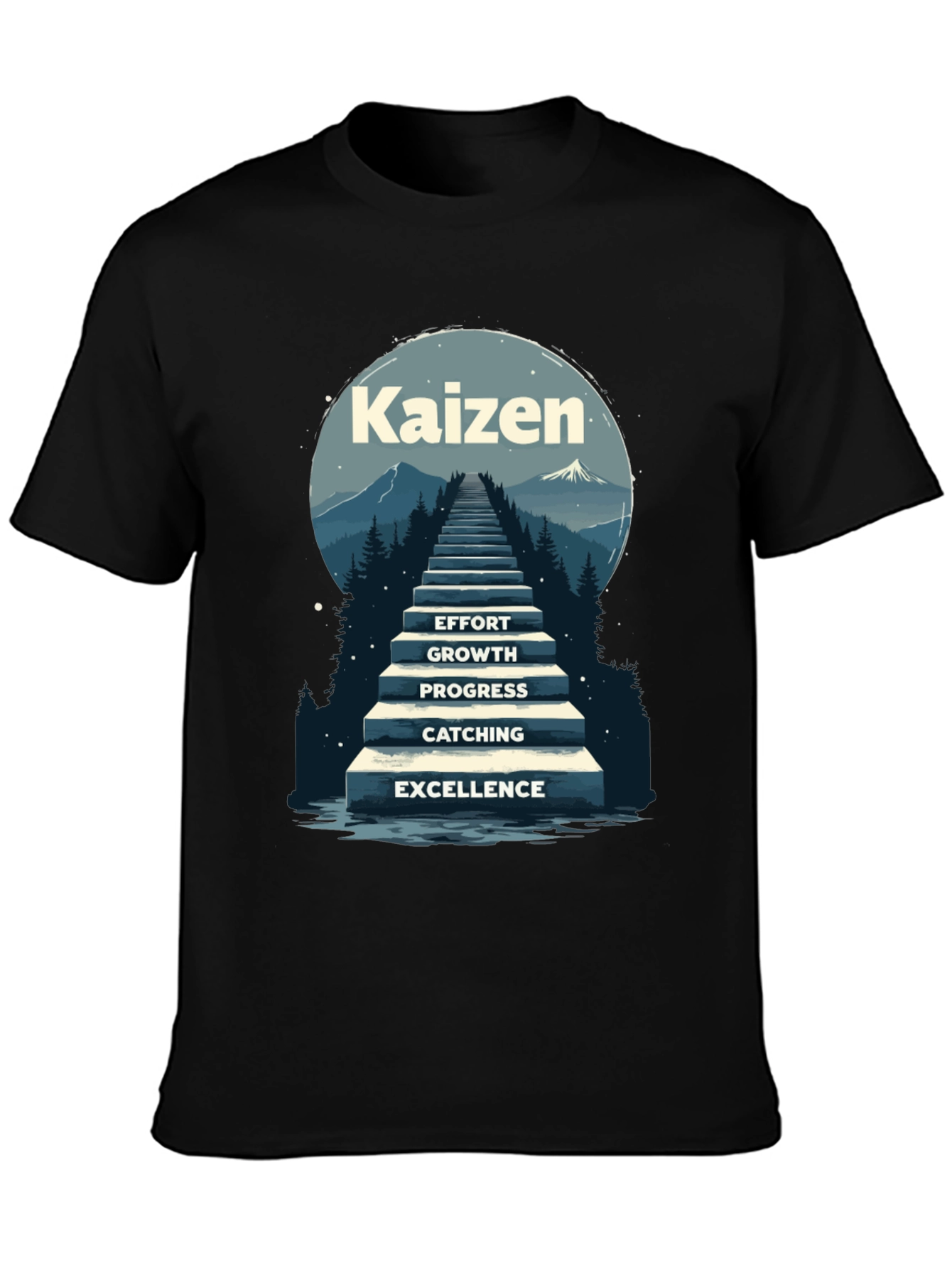Kaizen Steps T-Shirt - Effort to Excellence