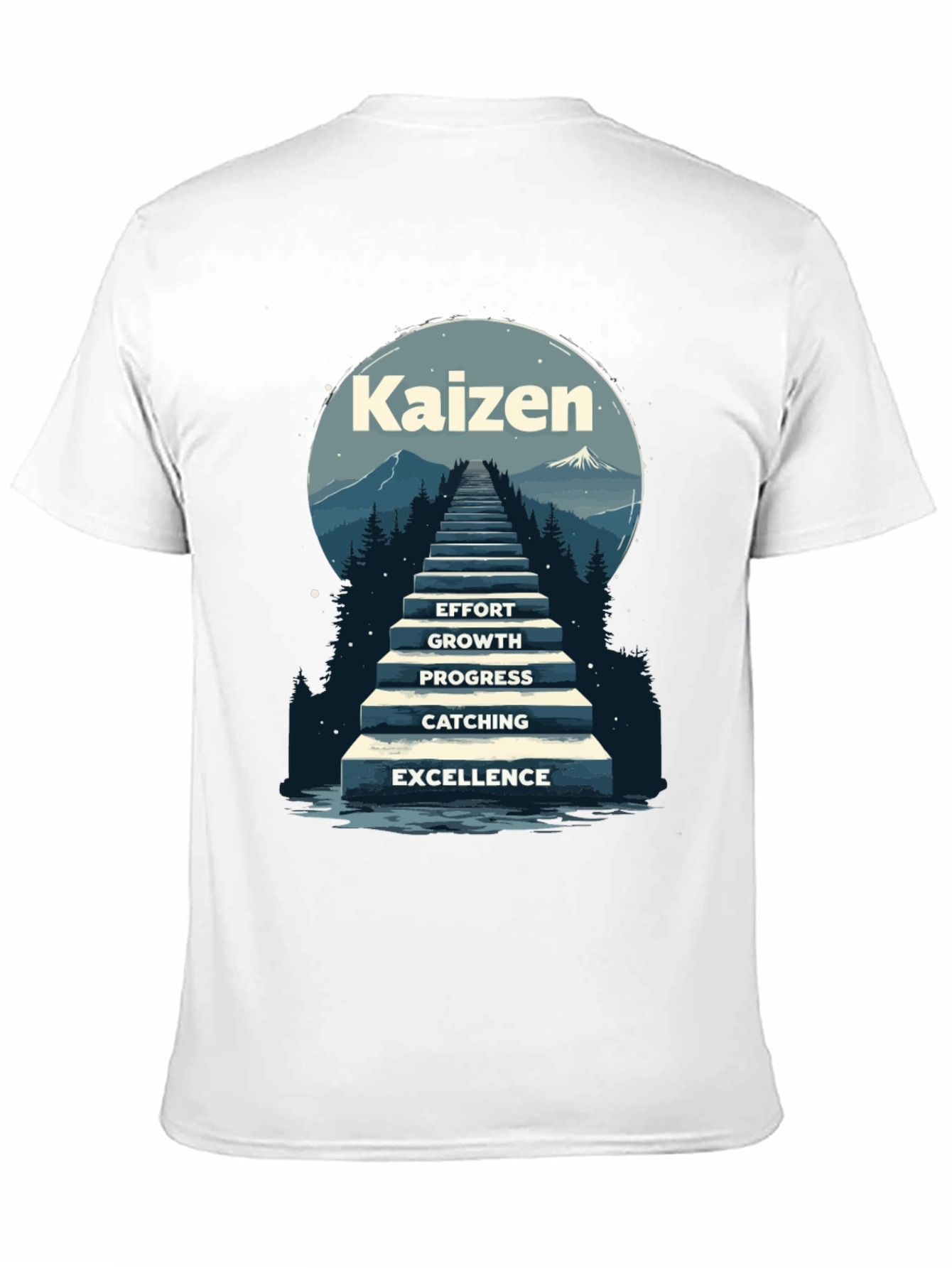 Kaizen Steps T-Shirt - Effort to Excellence