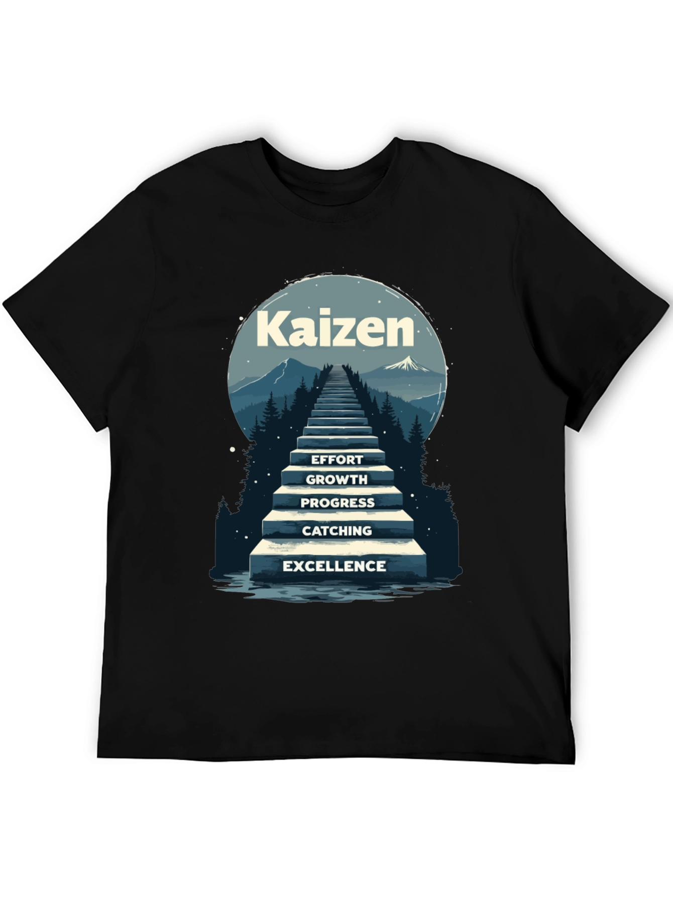 Kaizen Steps T-Shirt - Effort to Excellence