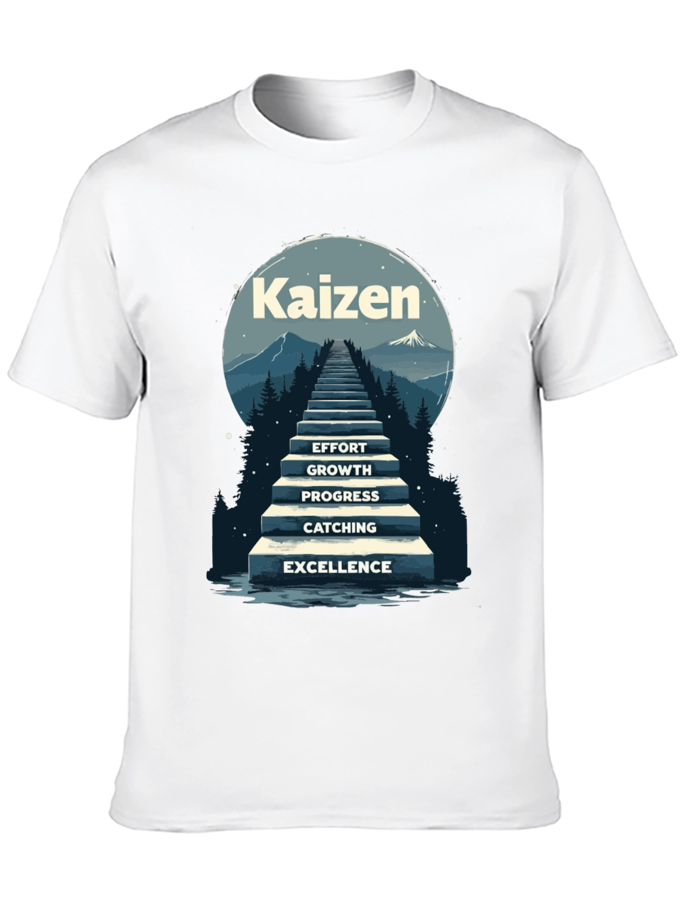 Kaizen Steps T-Shirt - Effort to Excellence