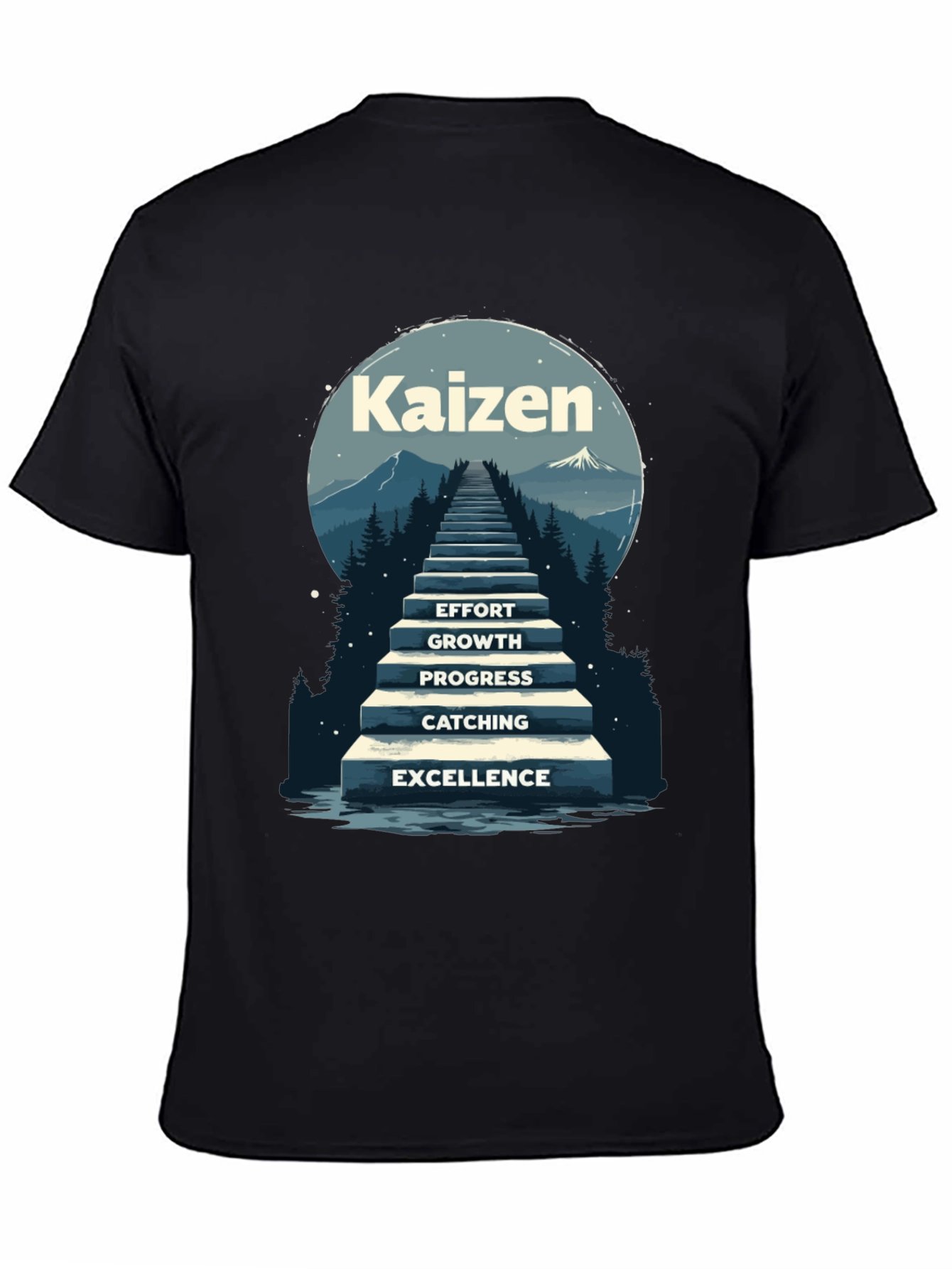 Kaizen Steps T-Shirt - Effort to Excellence
