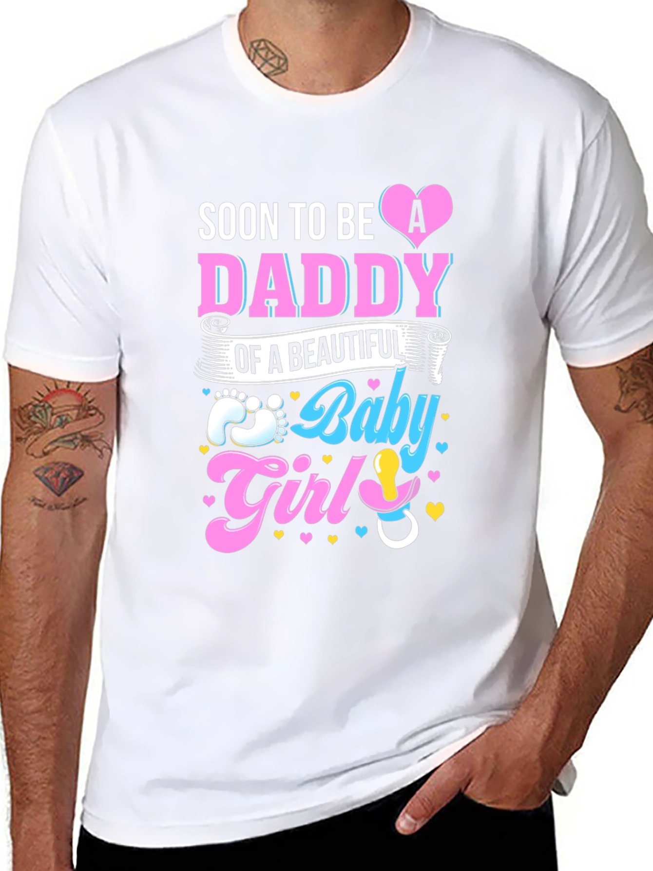 Soon To Be Daddy Baby Girl T-Shirt