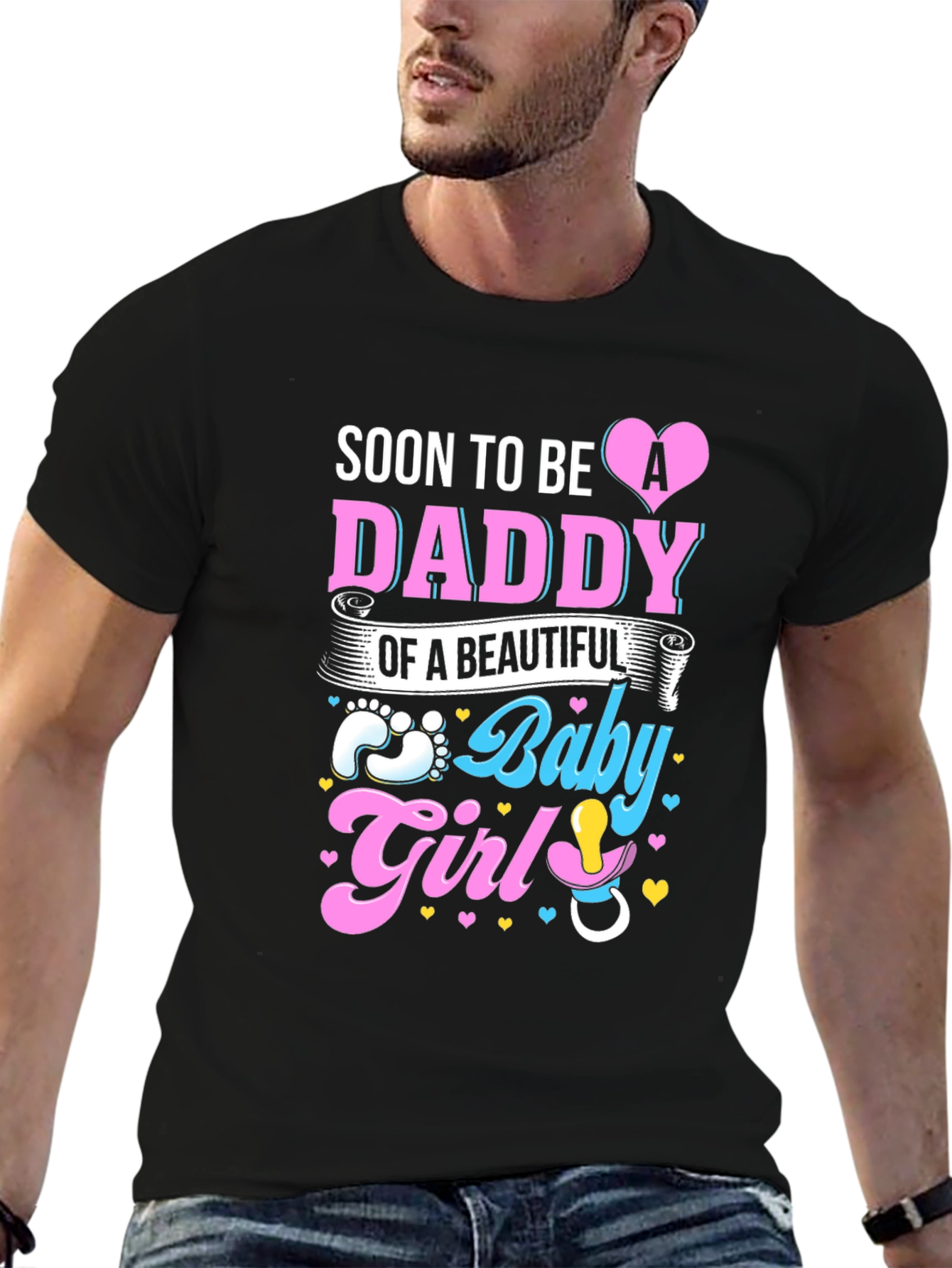 Soon To Be Daddy Baby Girl T-Shirt