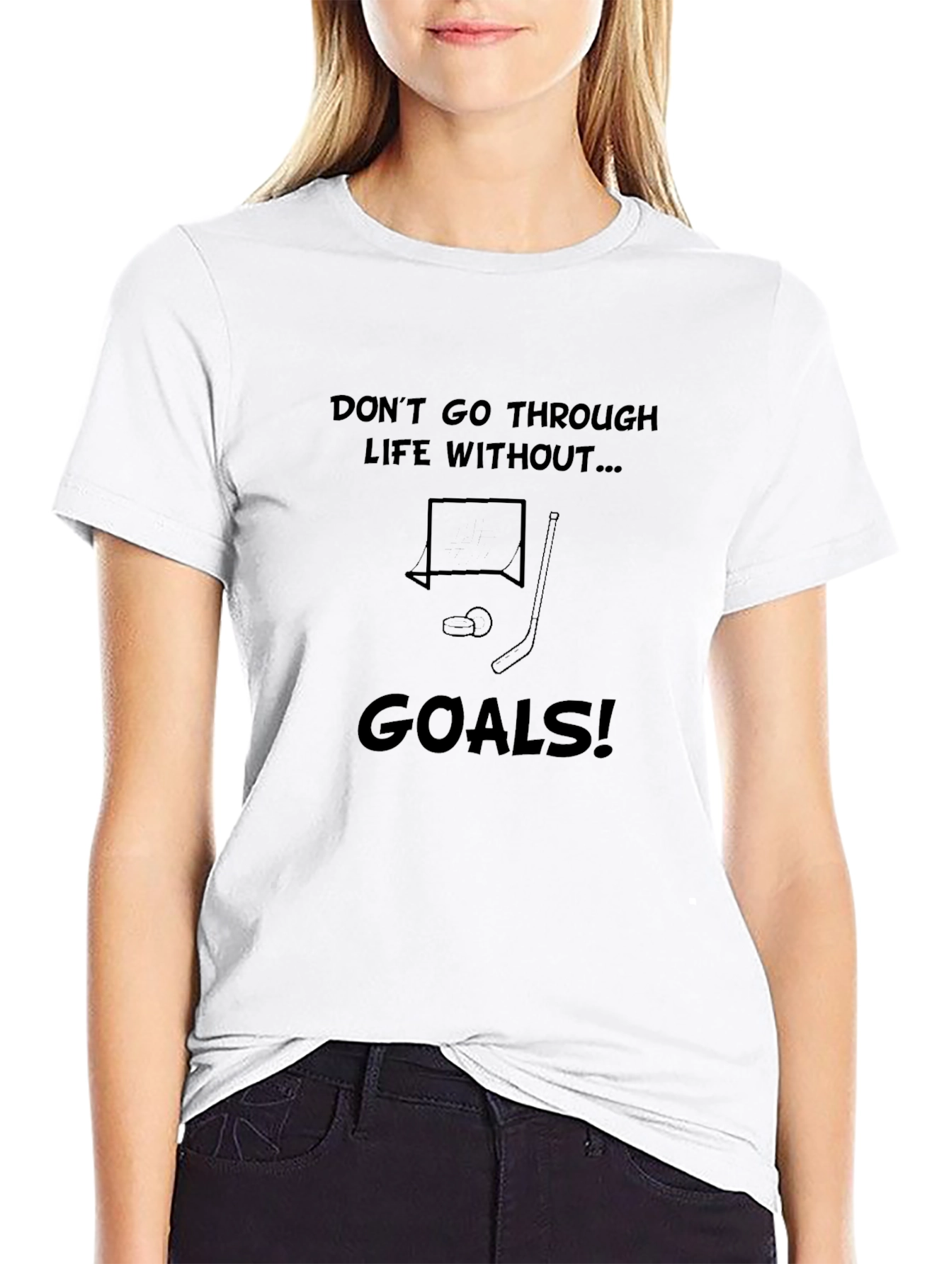 Hockey Goals T-Shirt - Achieve Your Dreams