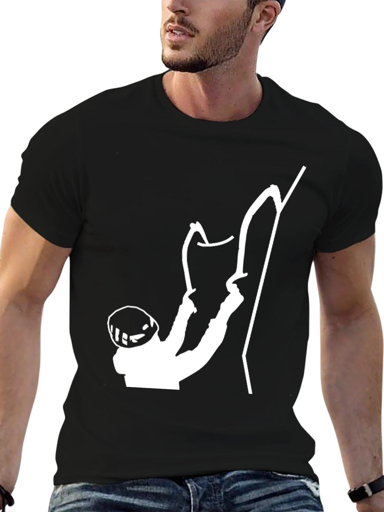 Climbing Silhouette Black T-Shirt