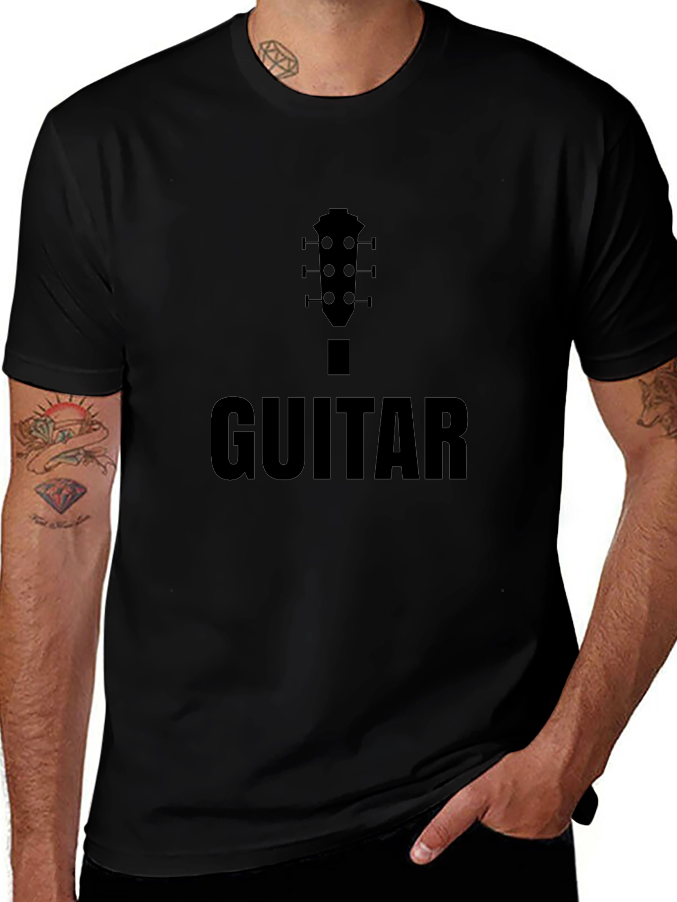 Guitar Headstock T-Shirt - Musicians Apparel