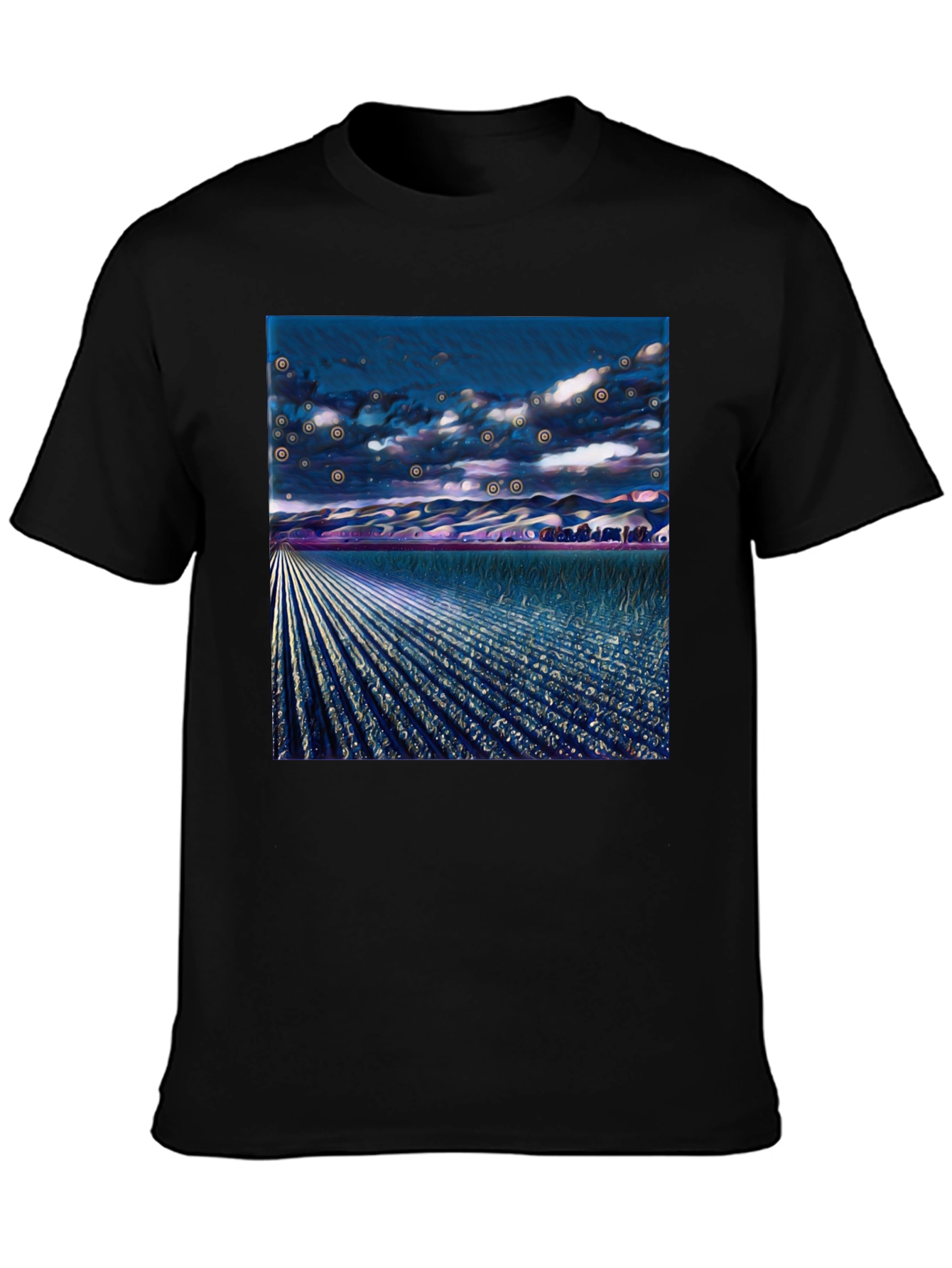 Surreal Field Graphic Tee - Modern Art Shirt