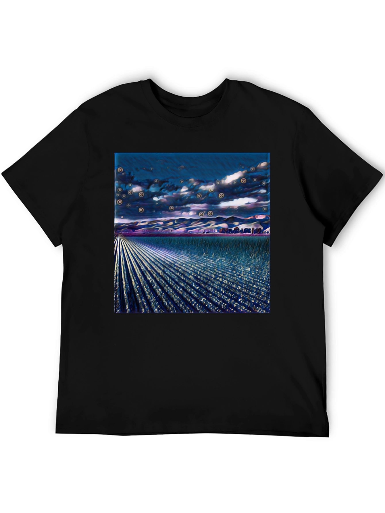 Surreal Field Graphic Tee - Modern Art Shirt