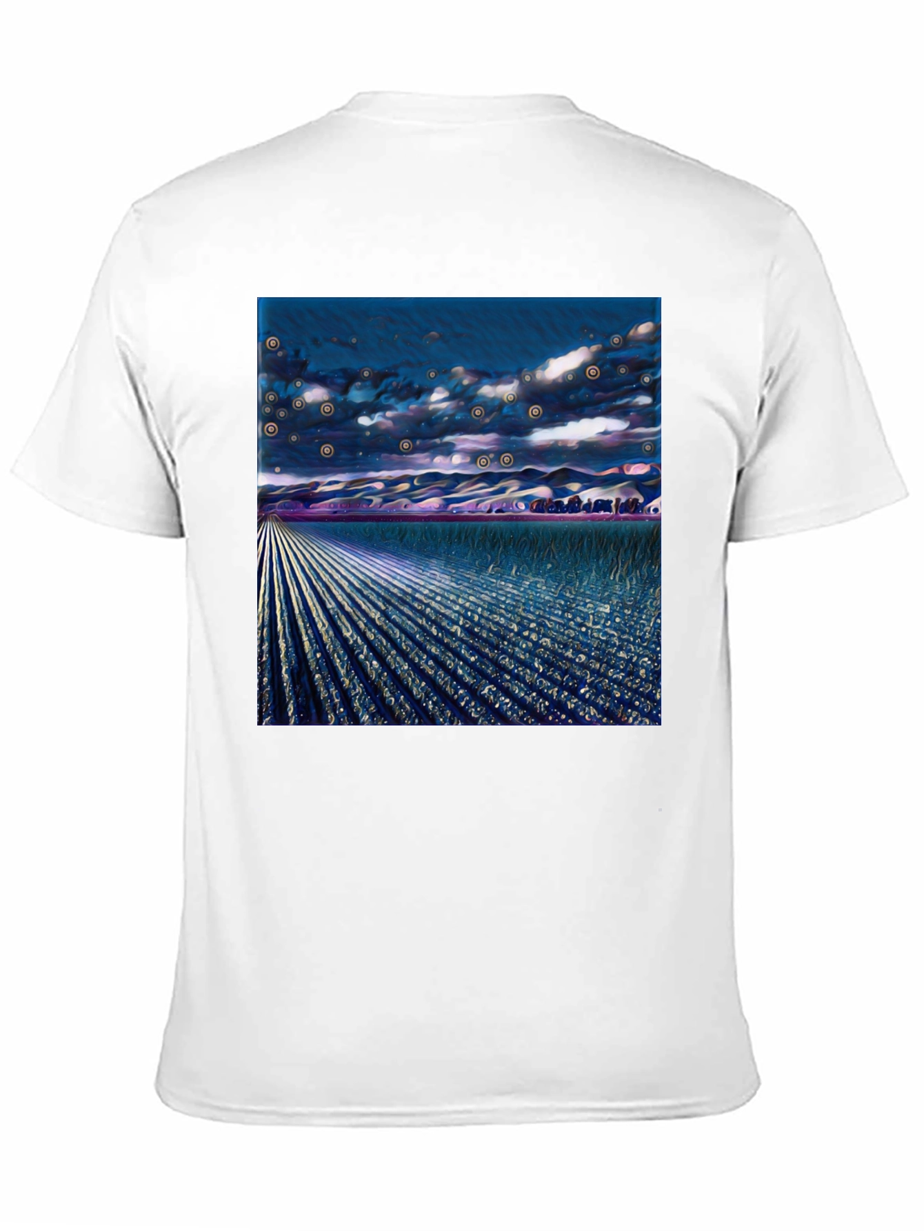 Surreal Field Graphic Tee - Modern Art Shirt