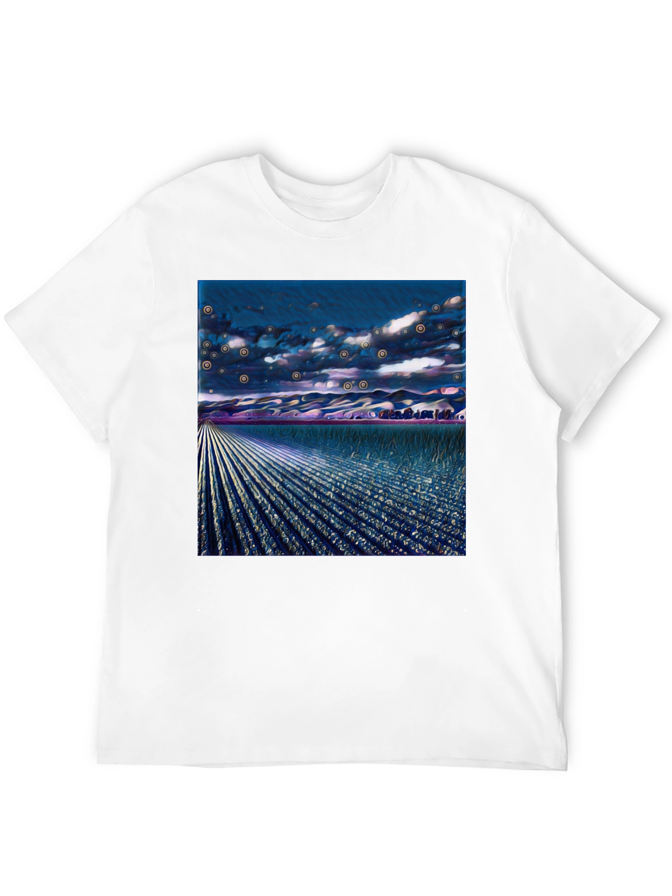 Surreal Field Graphic Tee - Modern Art Shirt