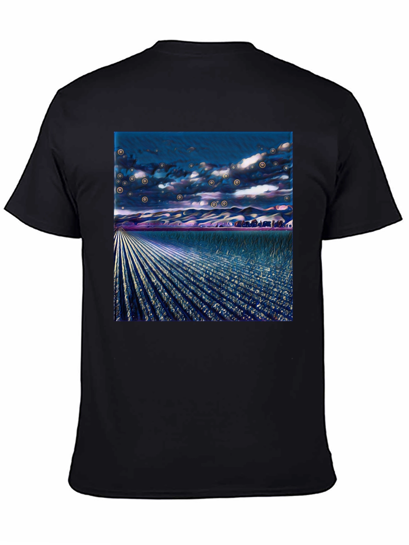 Surreal Field Graphic Tee - Modern Art Shirt