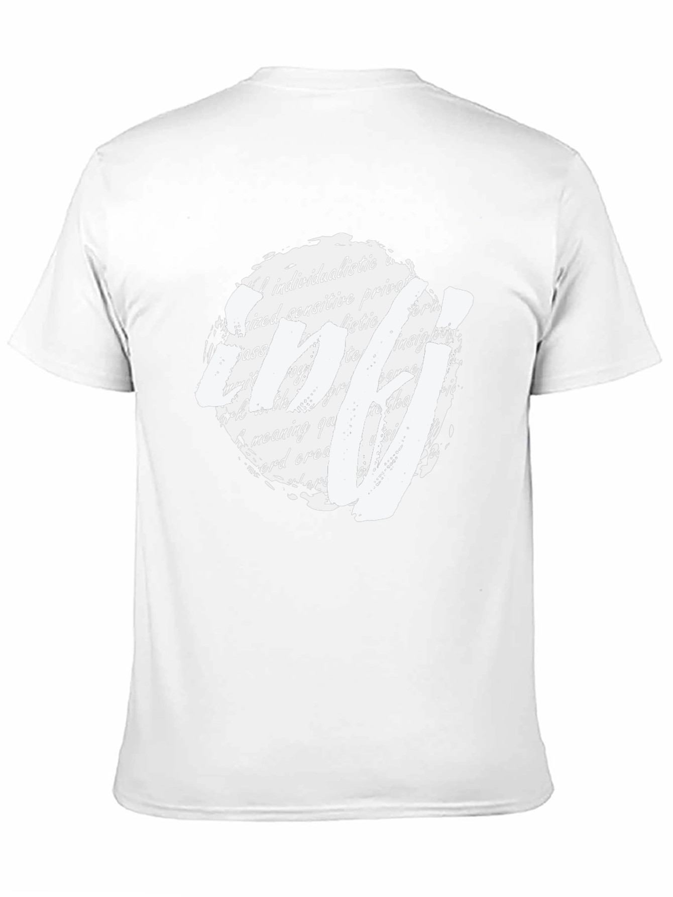 Abstract Text Art Black T-Shirt