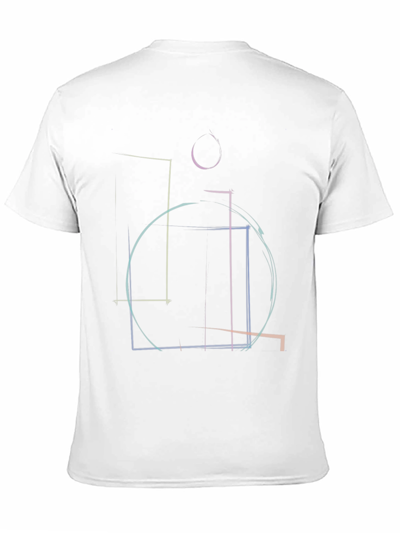 Abstract Geometric Line Art T-Shirt