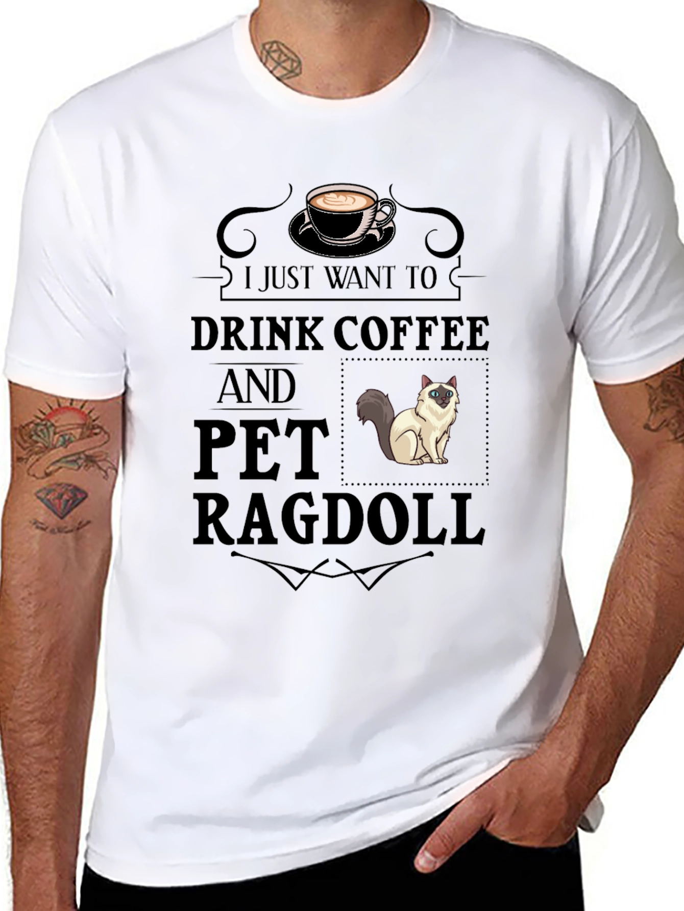 Coffee and Ragdoll T-Shirt