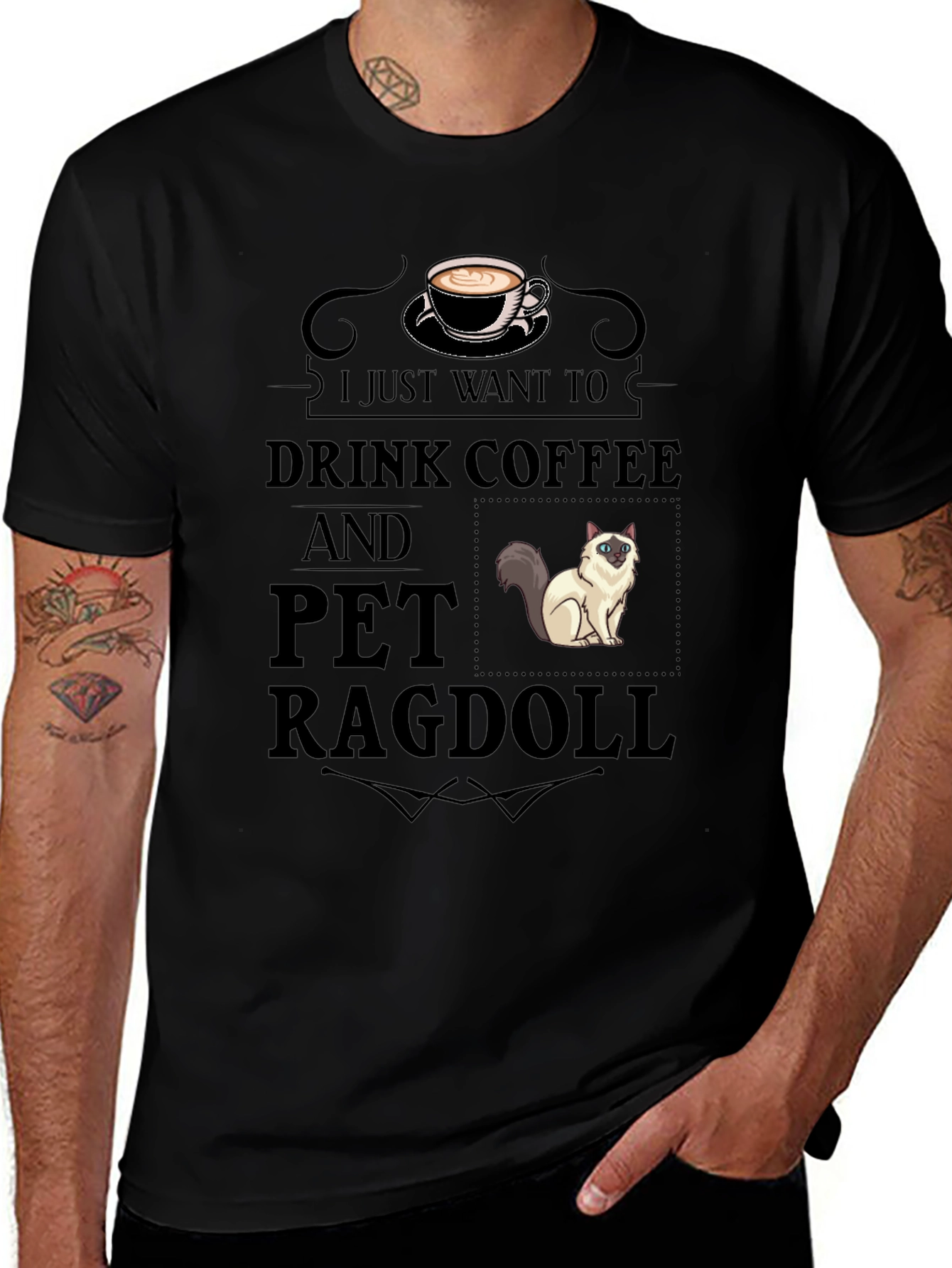 Coffee and Ragdoll T-Shirt
