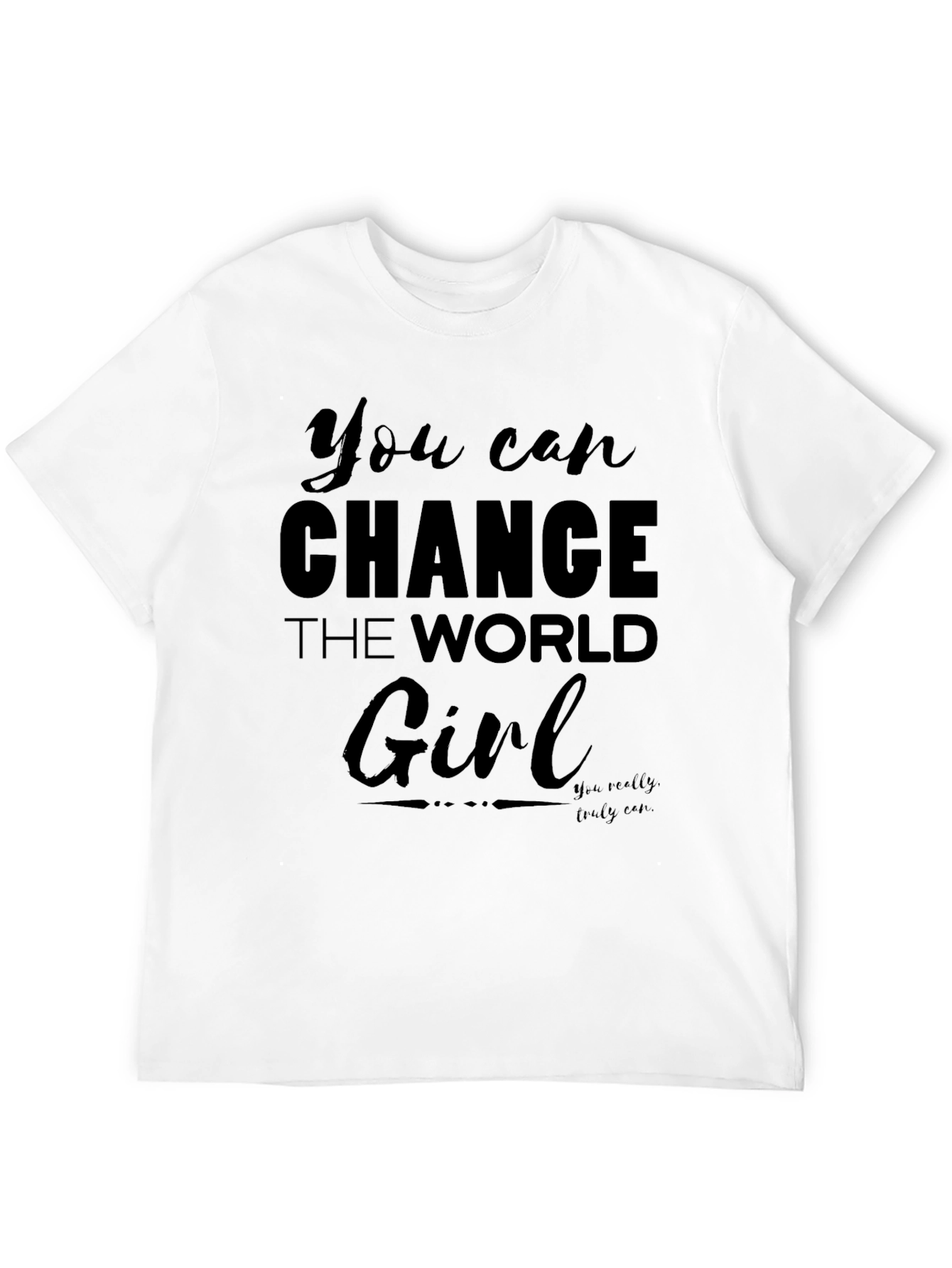 Empowering Slogan T-Shirt - Change the World
